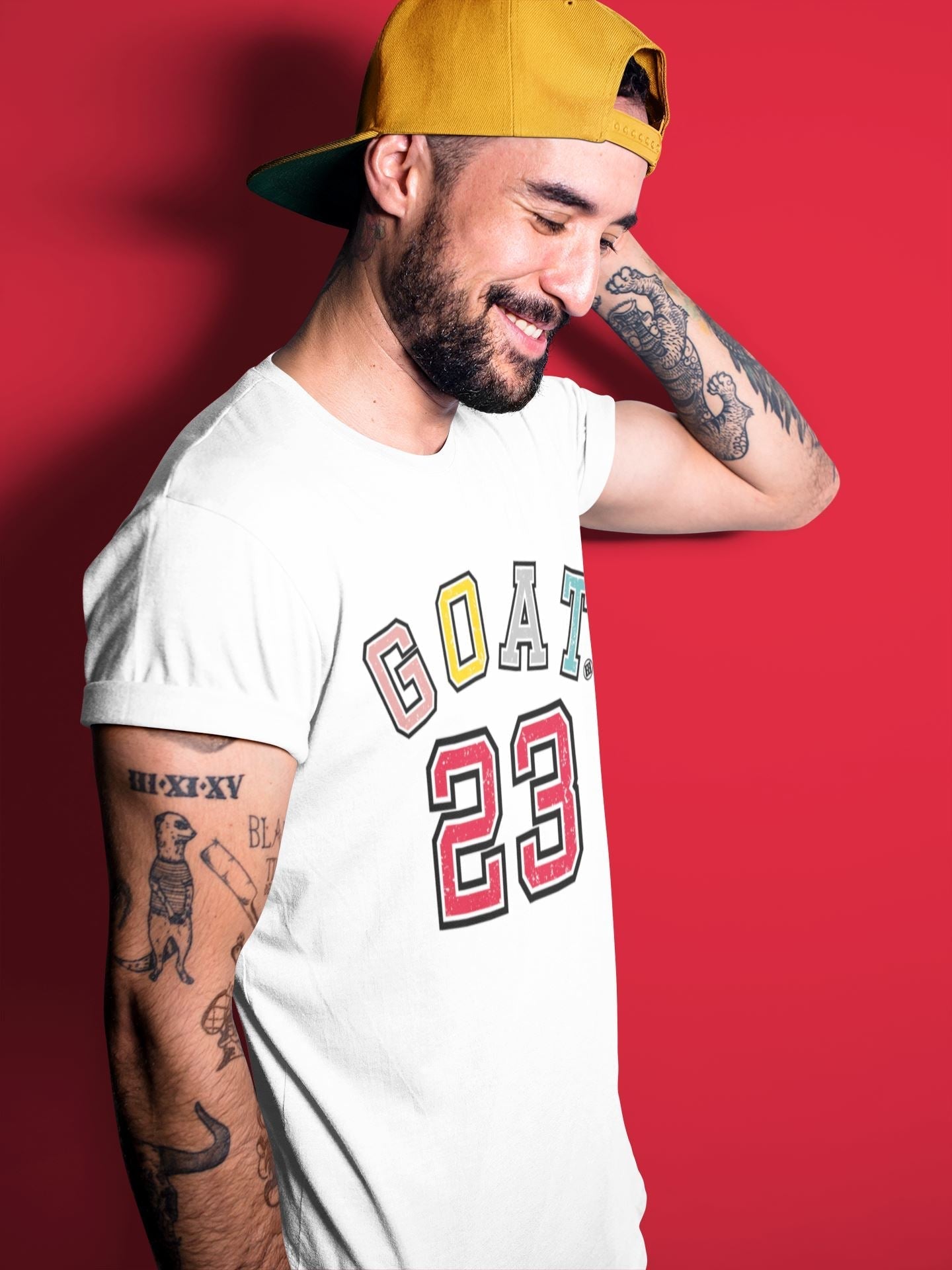 Goat 23 Unisex Tops - Yeezy 700 Hi-Res Red