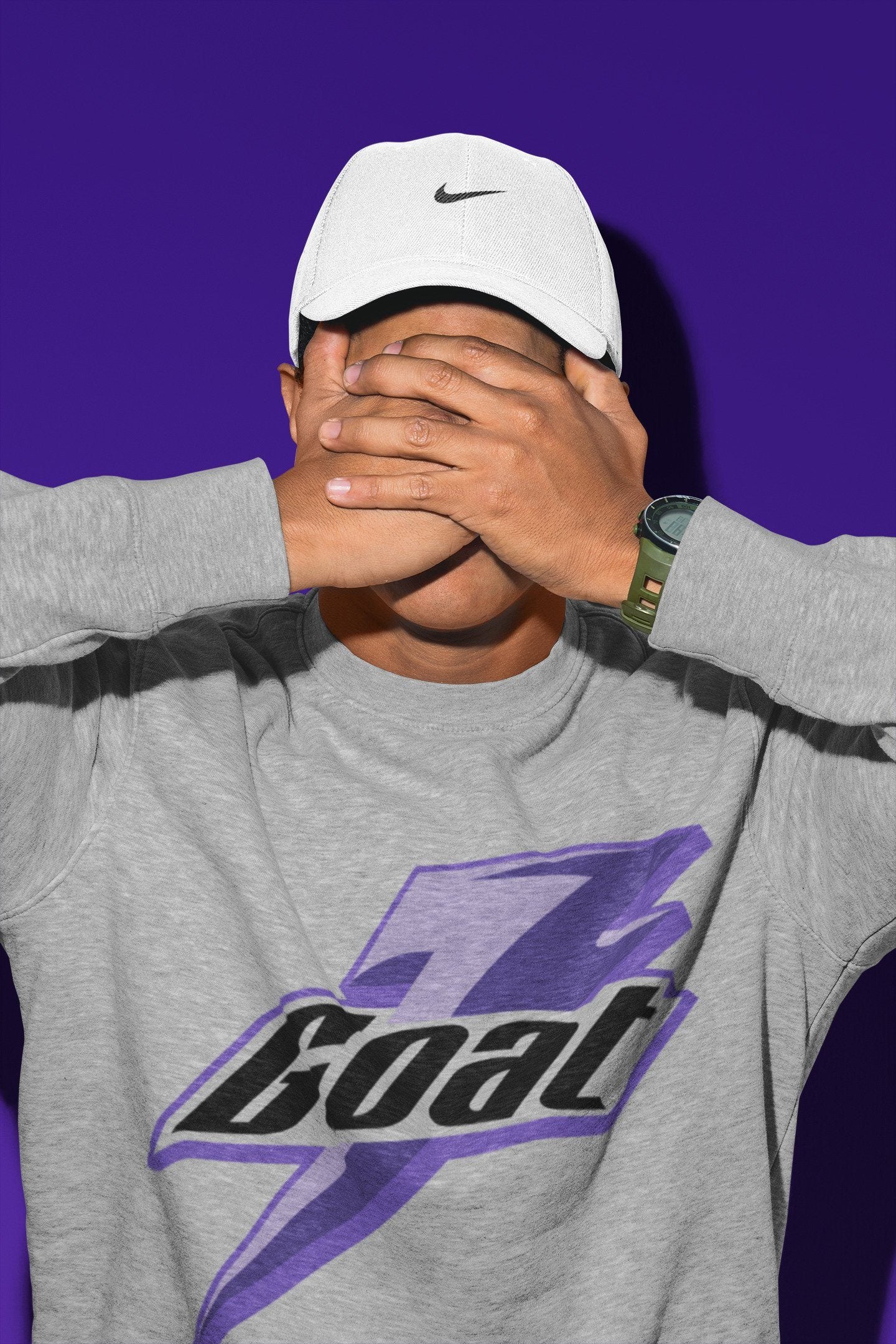 Goat Unisex Tops - Air Jordan 1 Court Purple