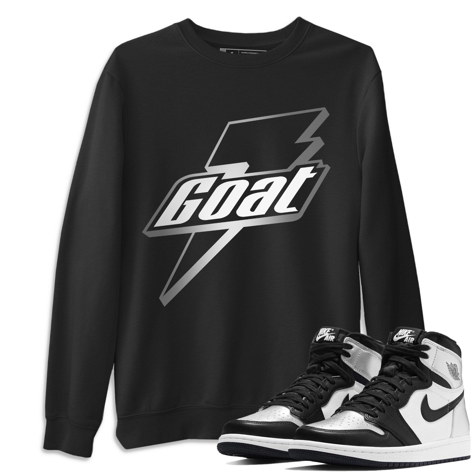 Goat Unisex Tops - Air Jordan 1 Silver Toe