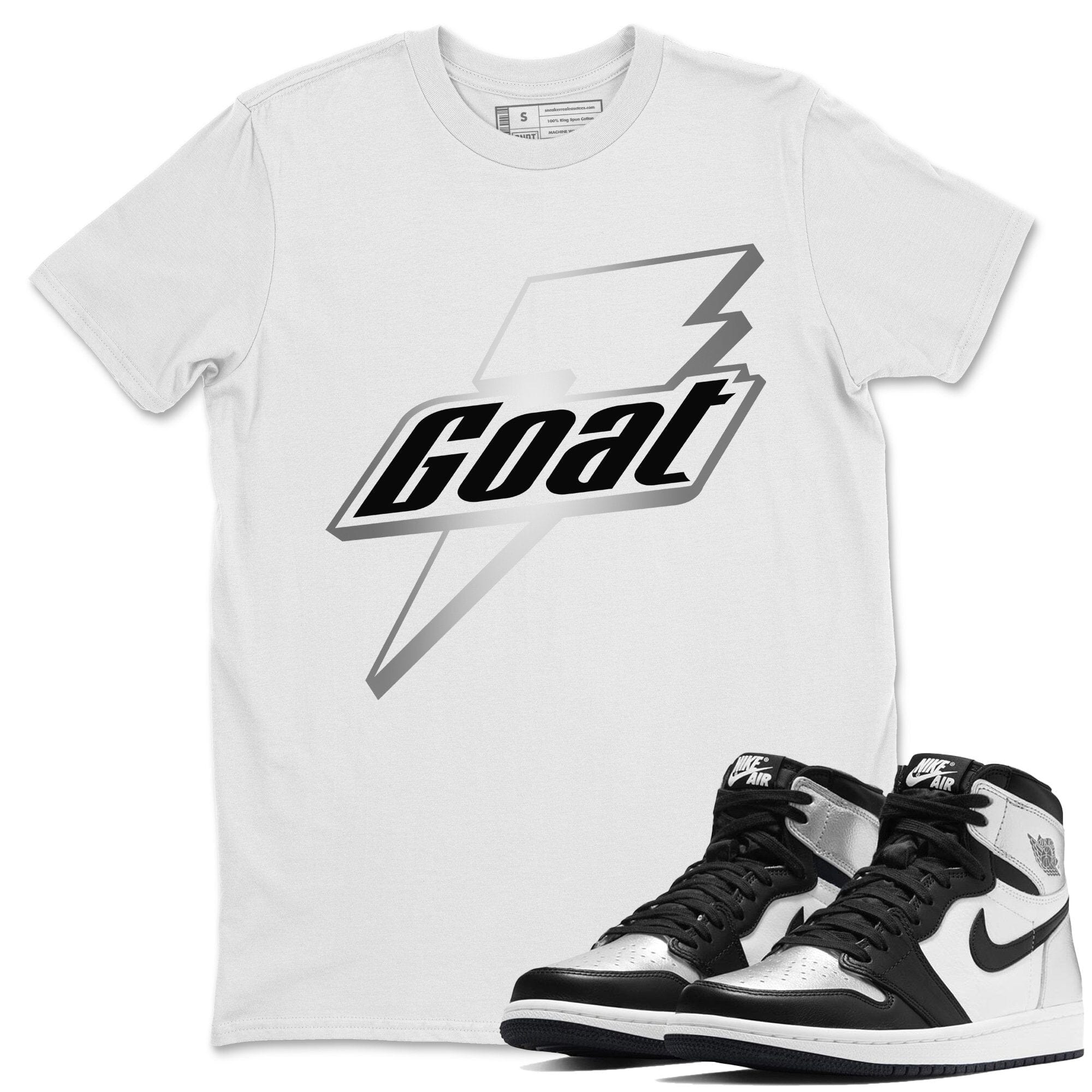 Goat Unisex Tops - Air Jordan 1 Silver Toe