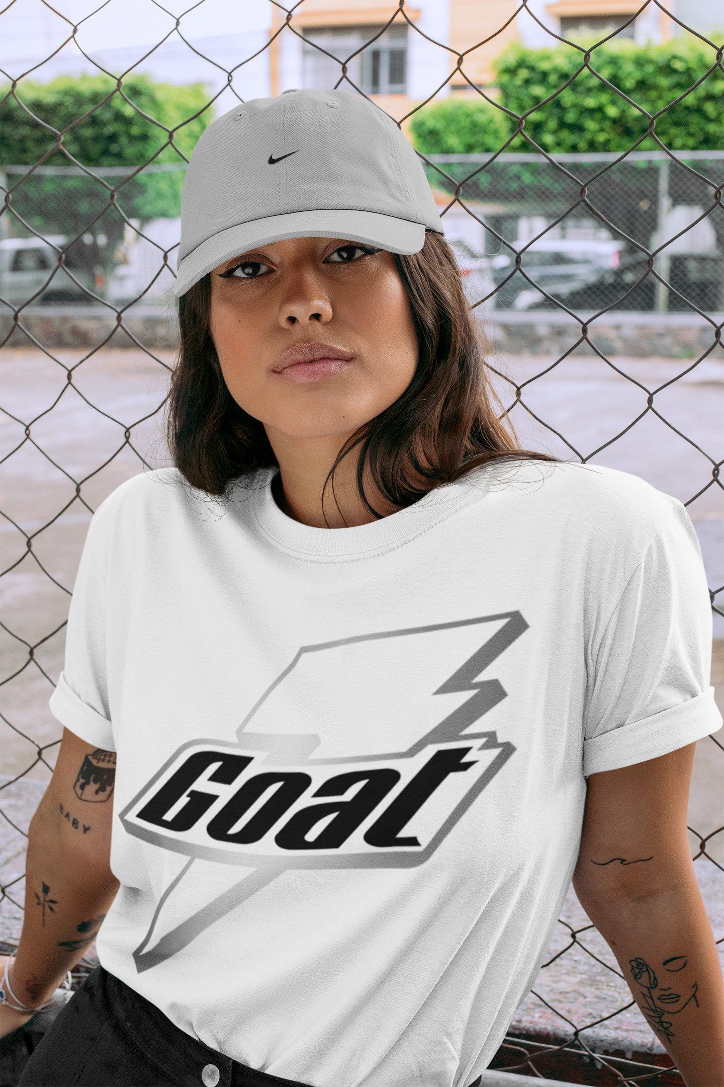 Goat Unisex Tops - Air Jordan 1 Silver Toe