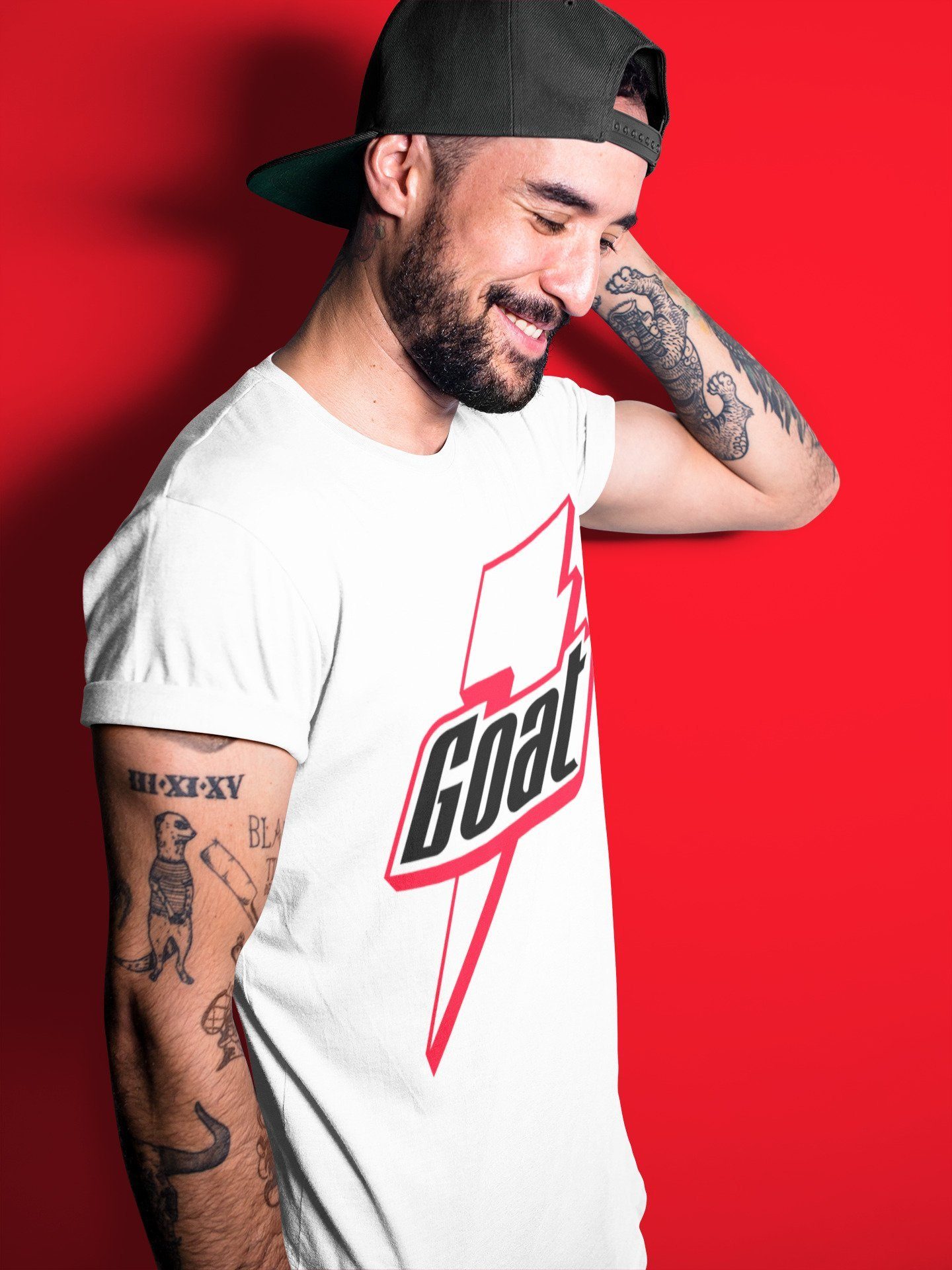 Goat Unisex Tops - Air Jordan 4 Red Thunder