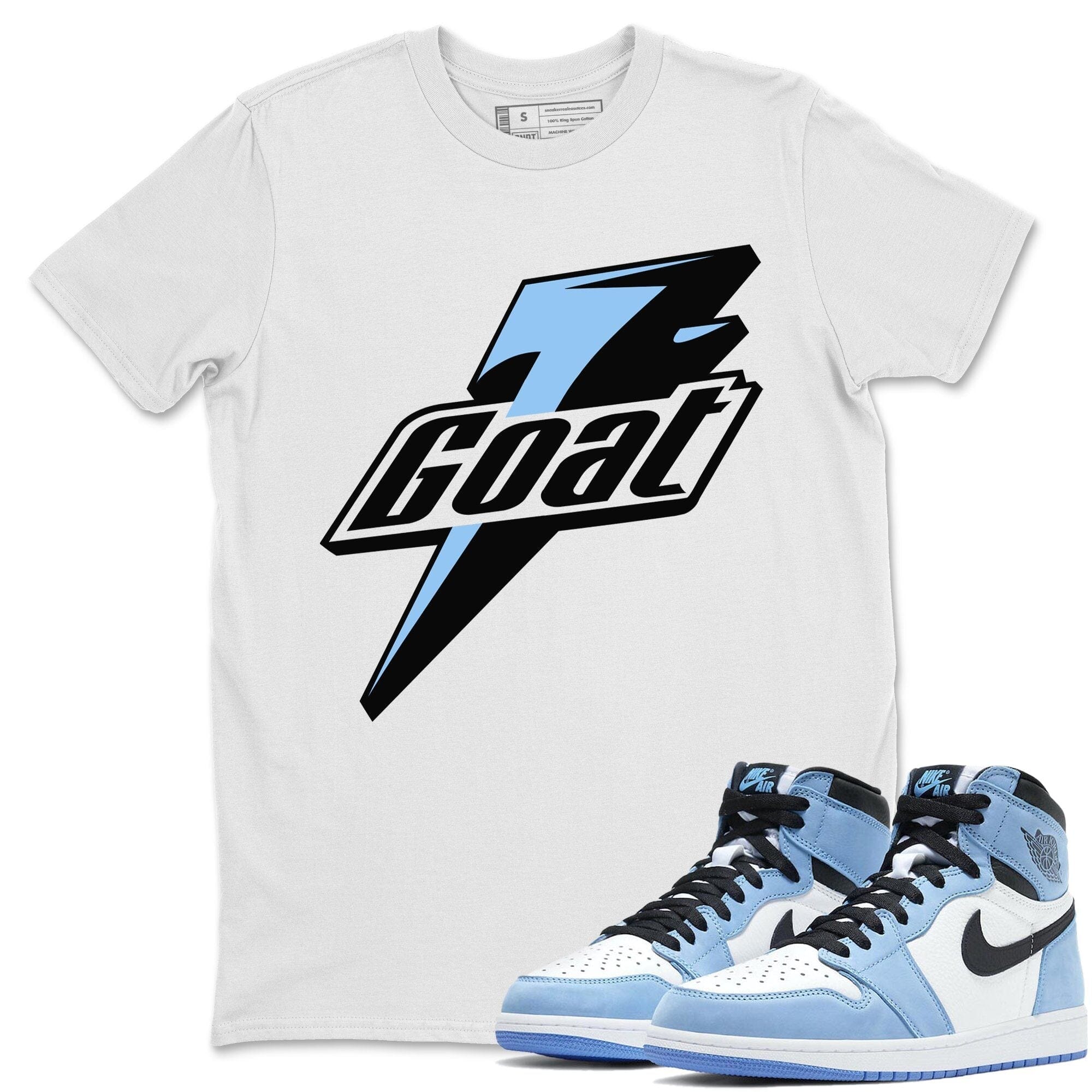 Goat Unisex Tops - Air Jordan 1 University Blue