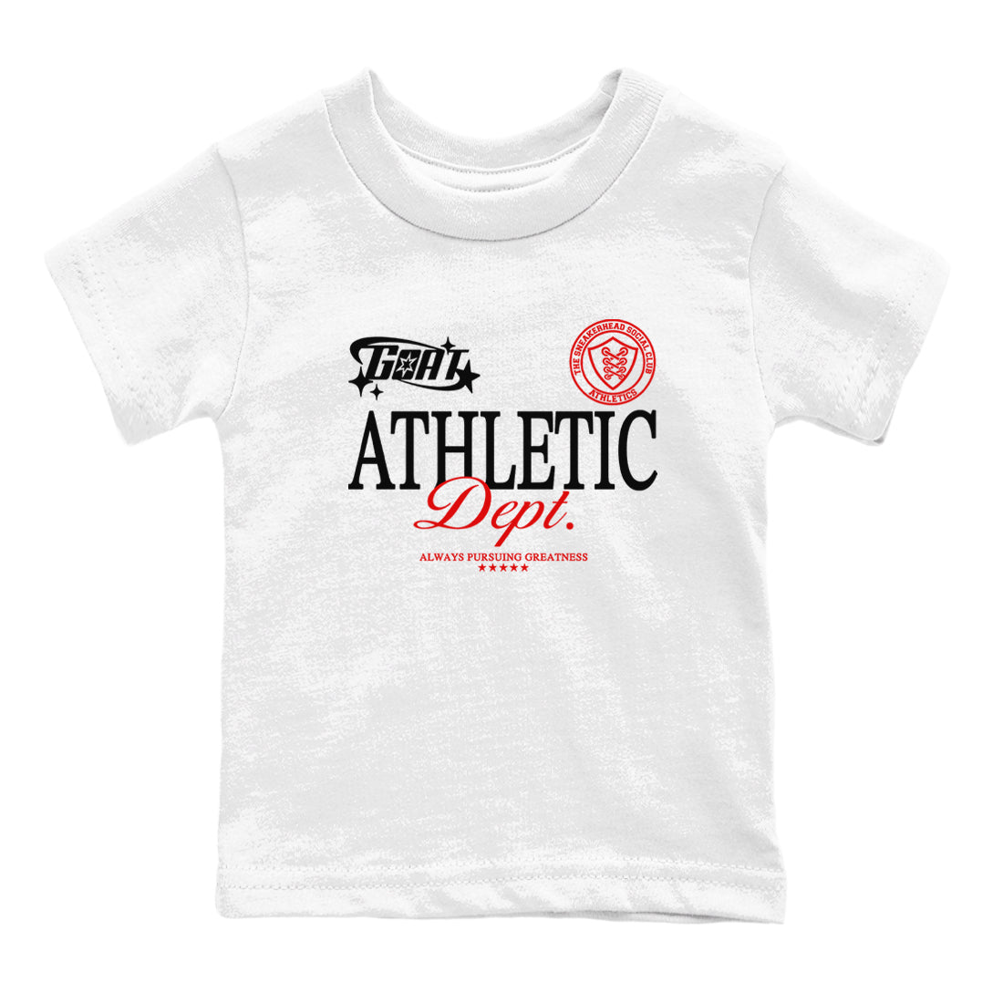 Goat Athletic Dept snkmatch Tees Kids - Air Jordan 1 Black Toe Reimagined