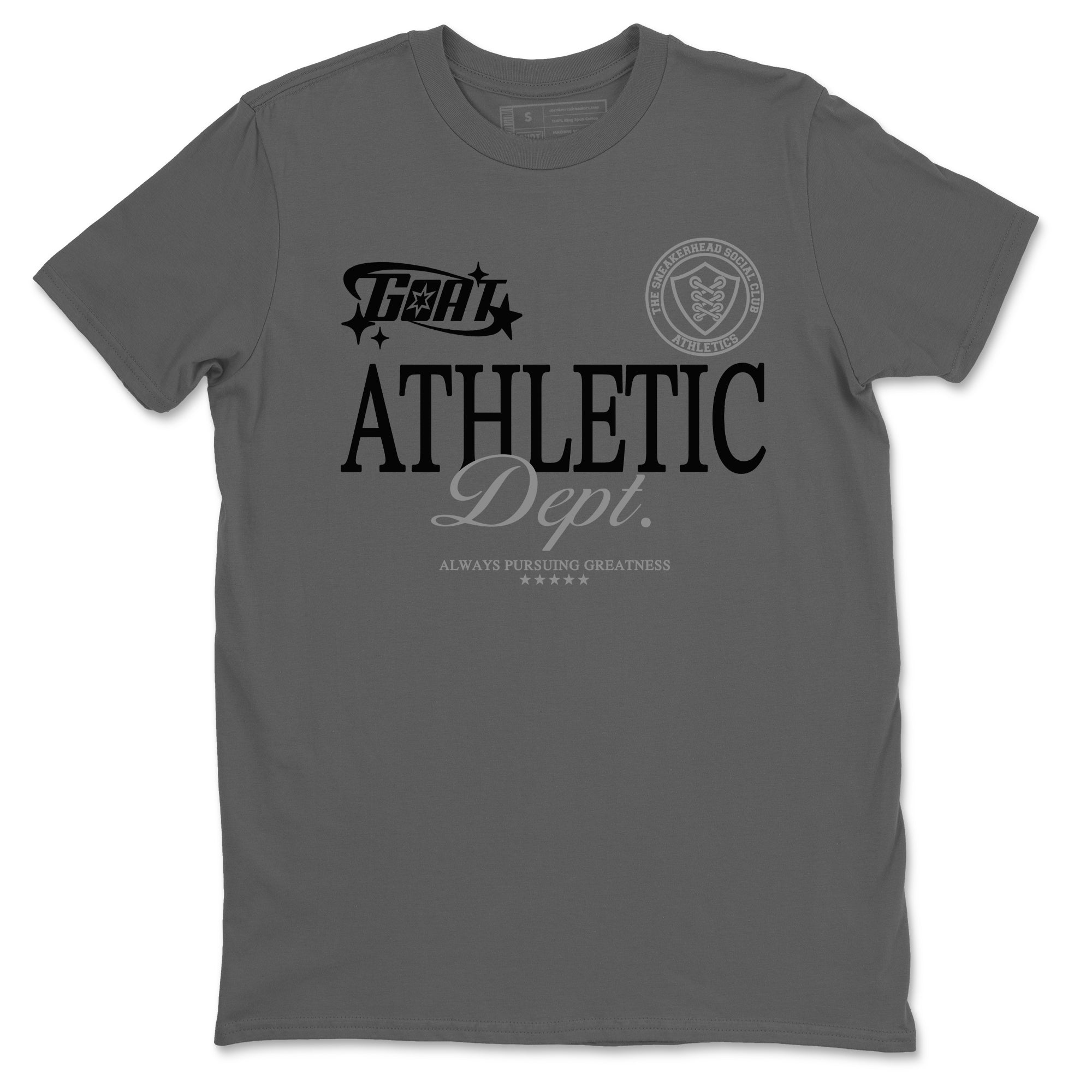 Goat Athletic Dept snkmatch Tees - Air Jordan 12 Black Wolf Grey