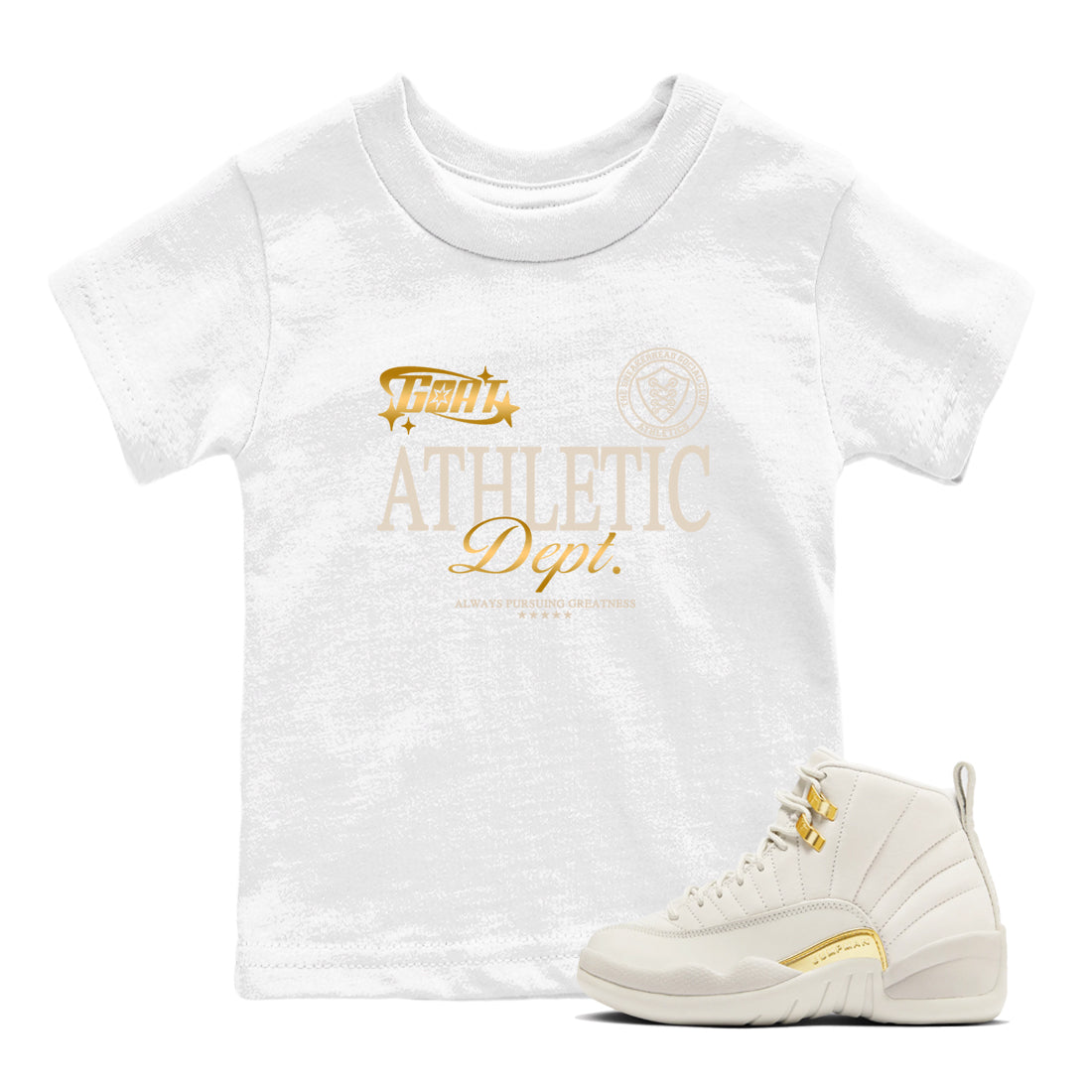 Goat Athletic Dept snkmatch Tees Kids - Air Jordan 12 Phantom
