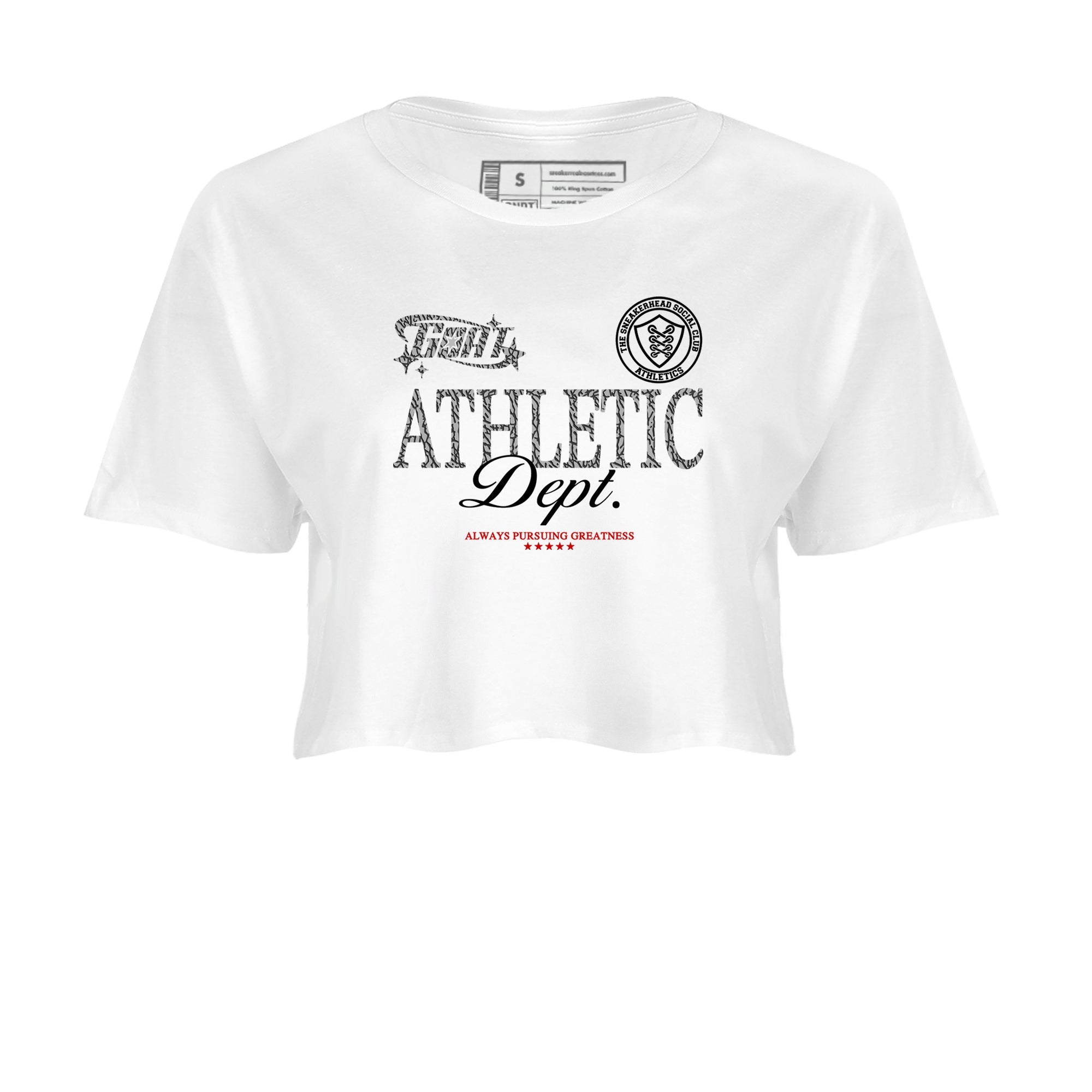 Goat Athletic Dept snkmatch Women's Top - Air Jordan 3 Cement Grey