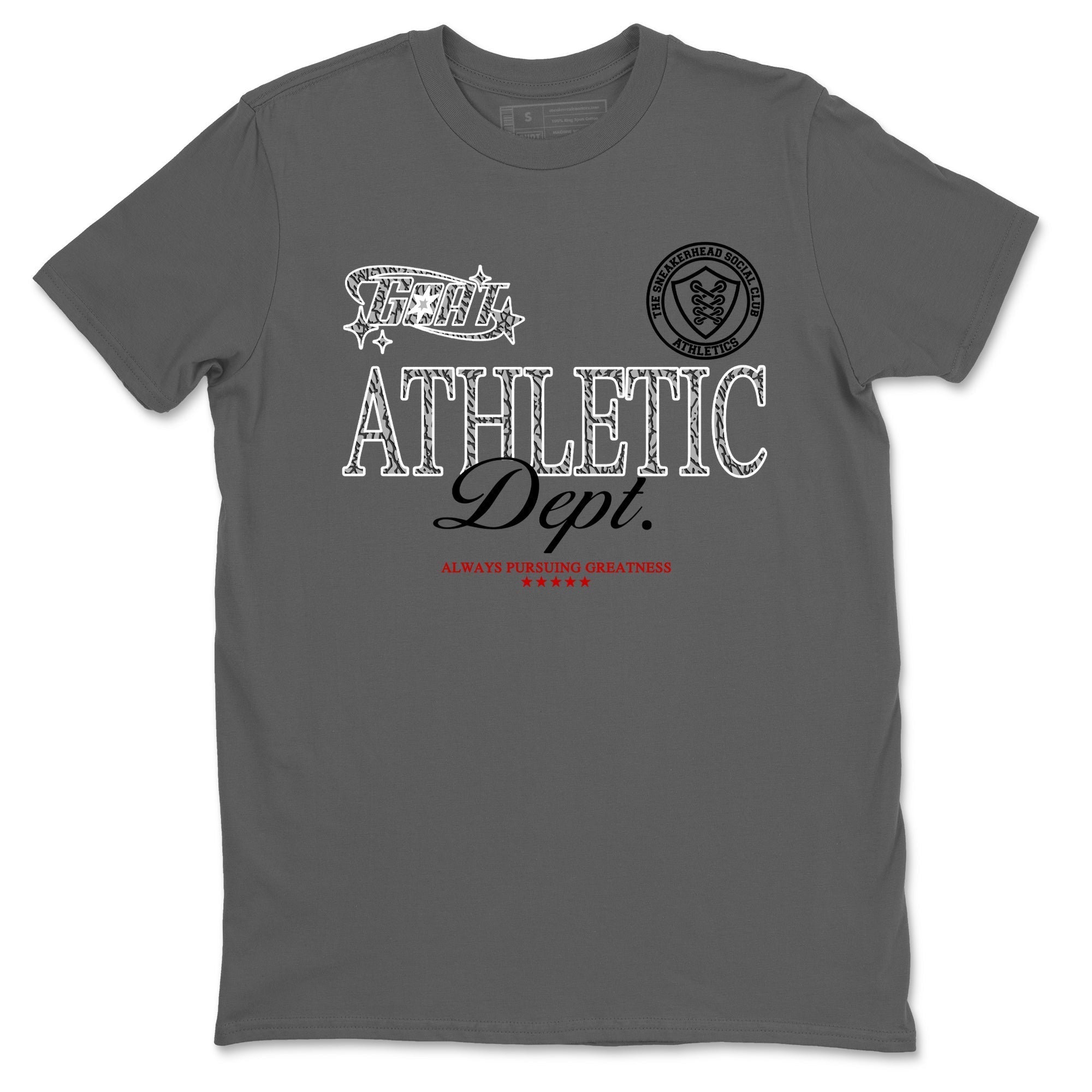 Goat Athletic Dept snkmatch Tees - Air Jordan 3 Cement Grey