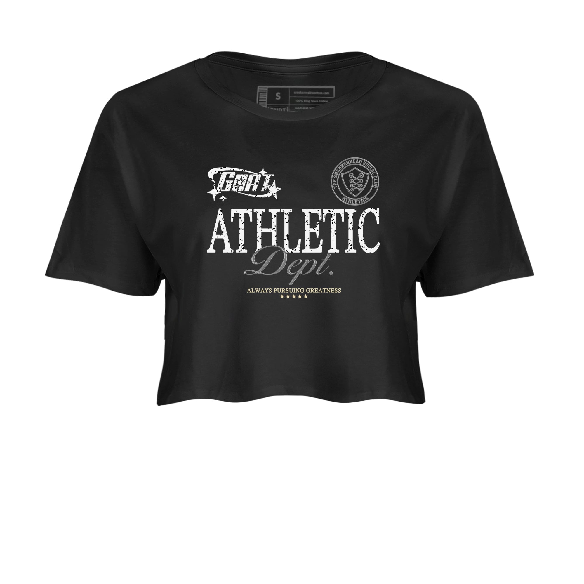 Goat Athletic Dept snkmatch Women's Top - Air Jordan 5 White Black