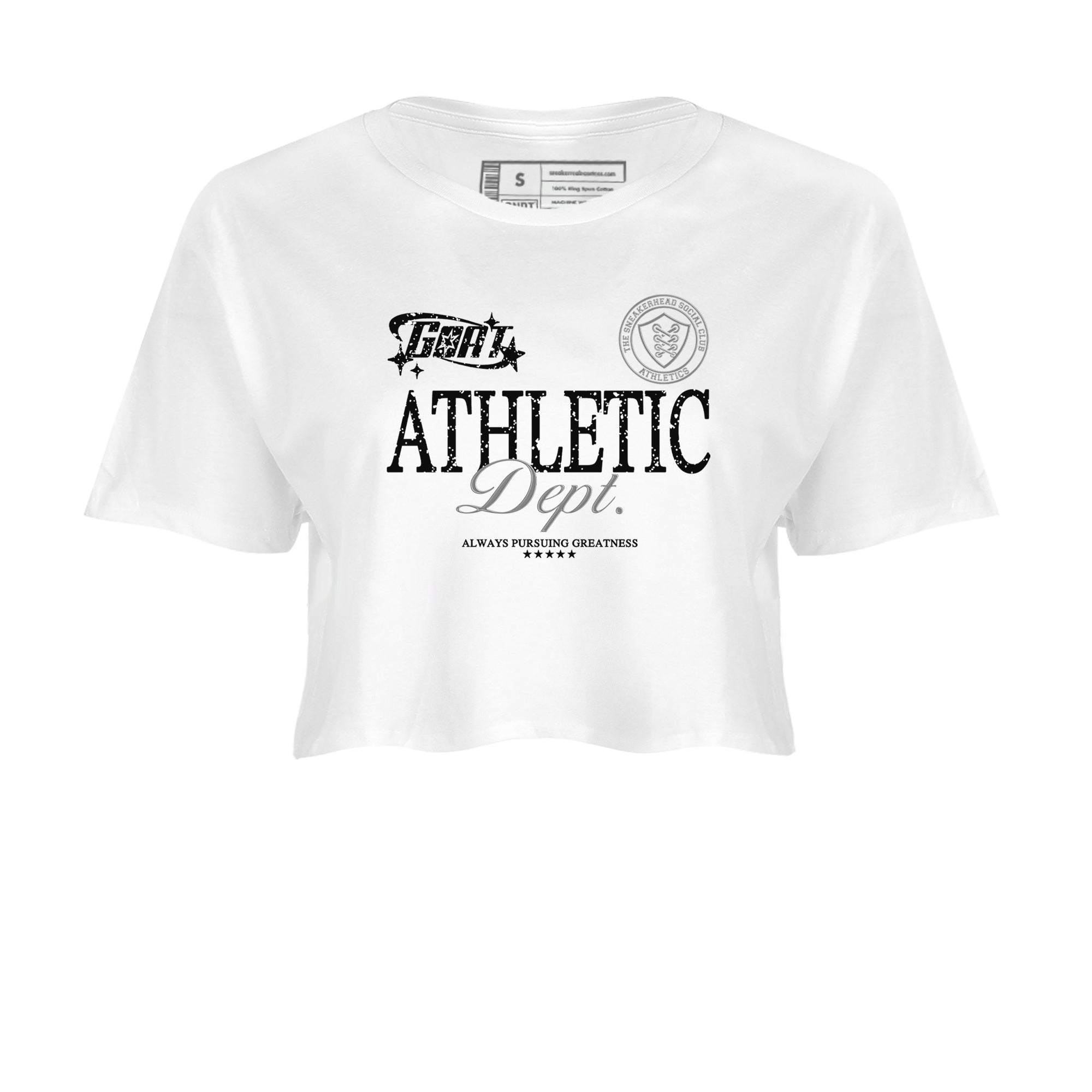 Goat Athletic Dept snkmatch Women's Top - Air Jordan 5 White Black