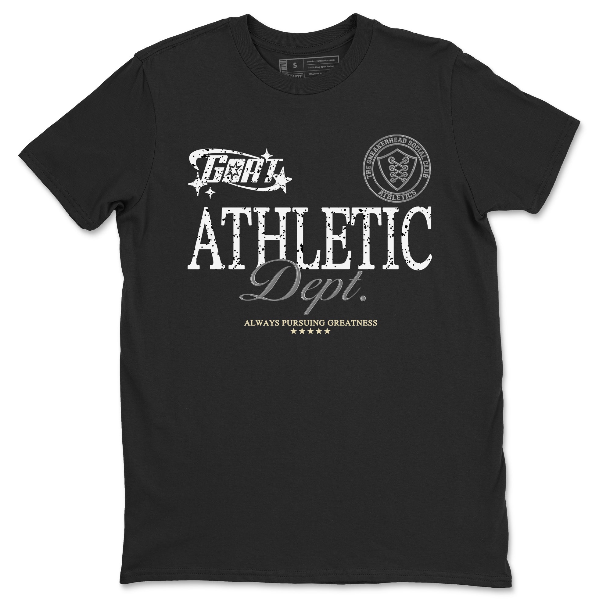 Goat Athletic Dept snkmatch Tees - Air Jordan 5 White Black