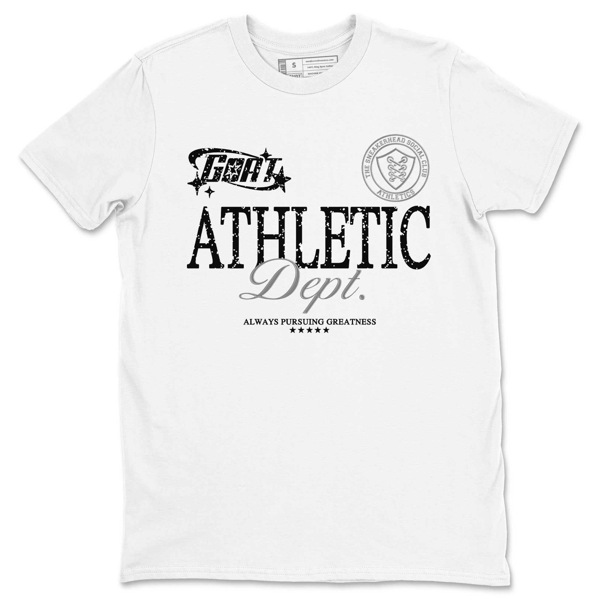 Goat Athletic Dept snkmatch Tees - Air Jordan 5 White Black