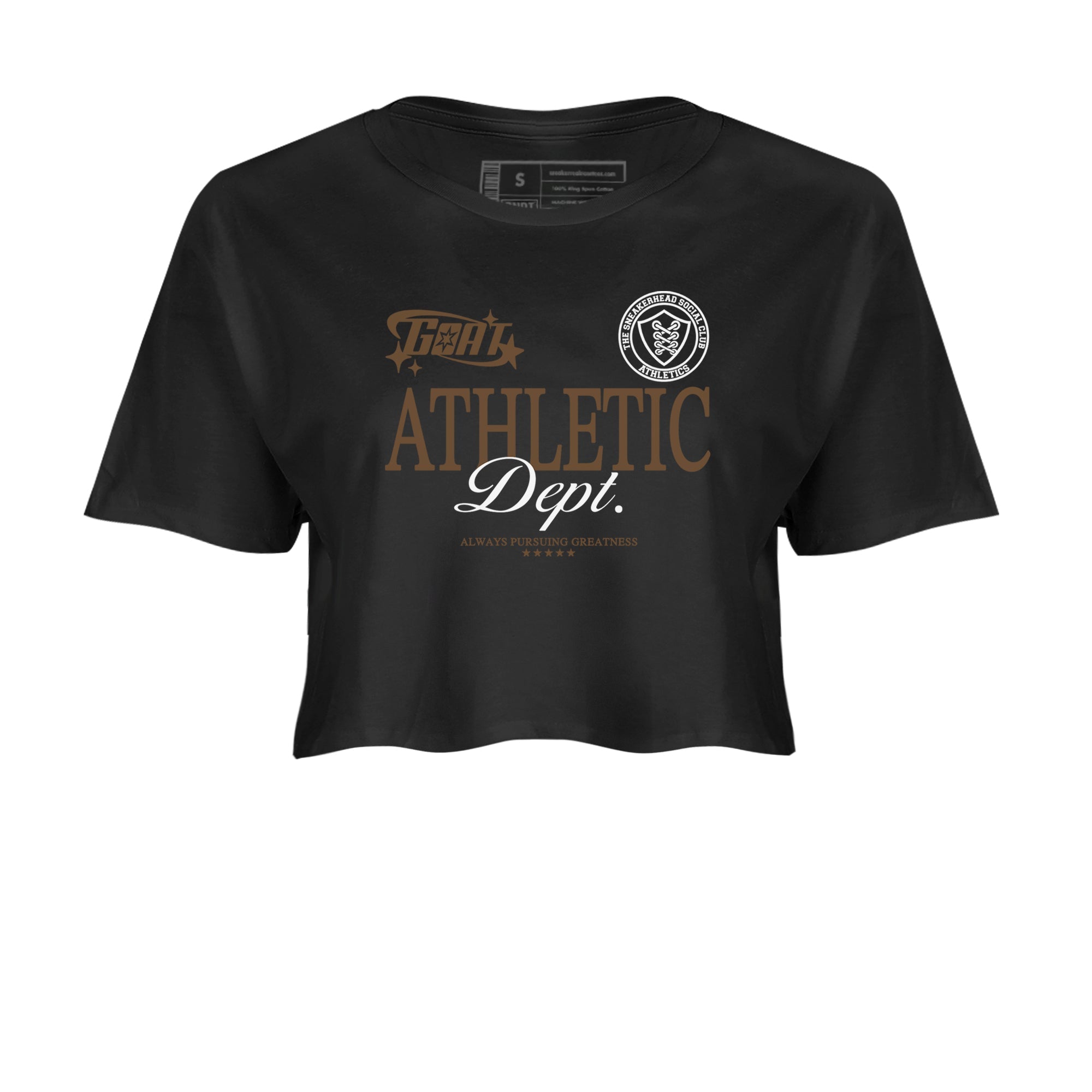Goat Athletic Dept snkmatch Women's Top - Jordan Jumpman Jack Travis Scott Dark Mocha