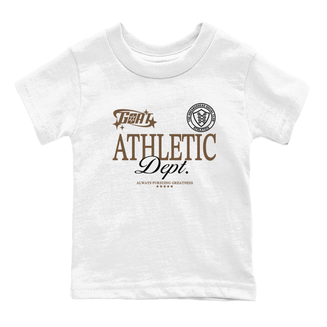 Goat Athletic Dept snkmatch Tees Kids - Jordan Jumpman Jack Travis Scott Dark Mocha