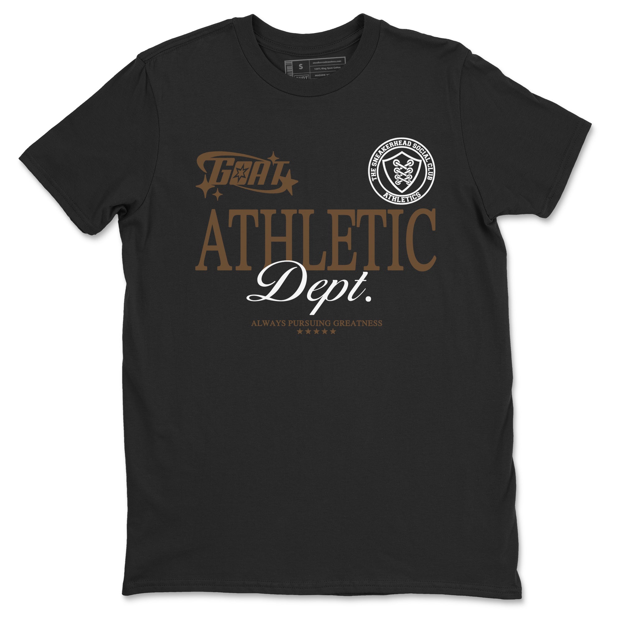 Goat Athletic Dept snkmatch Tees - Jordan Jumpman Jack Travis Scott Dark Mocha