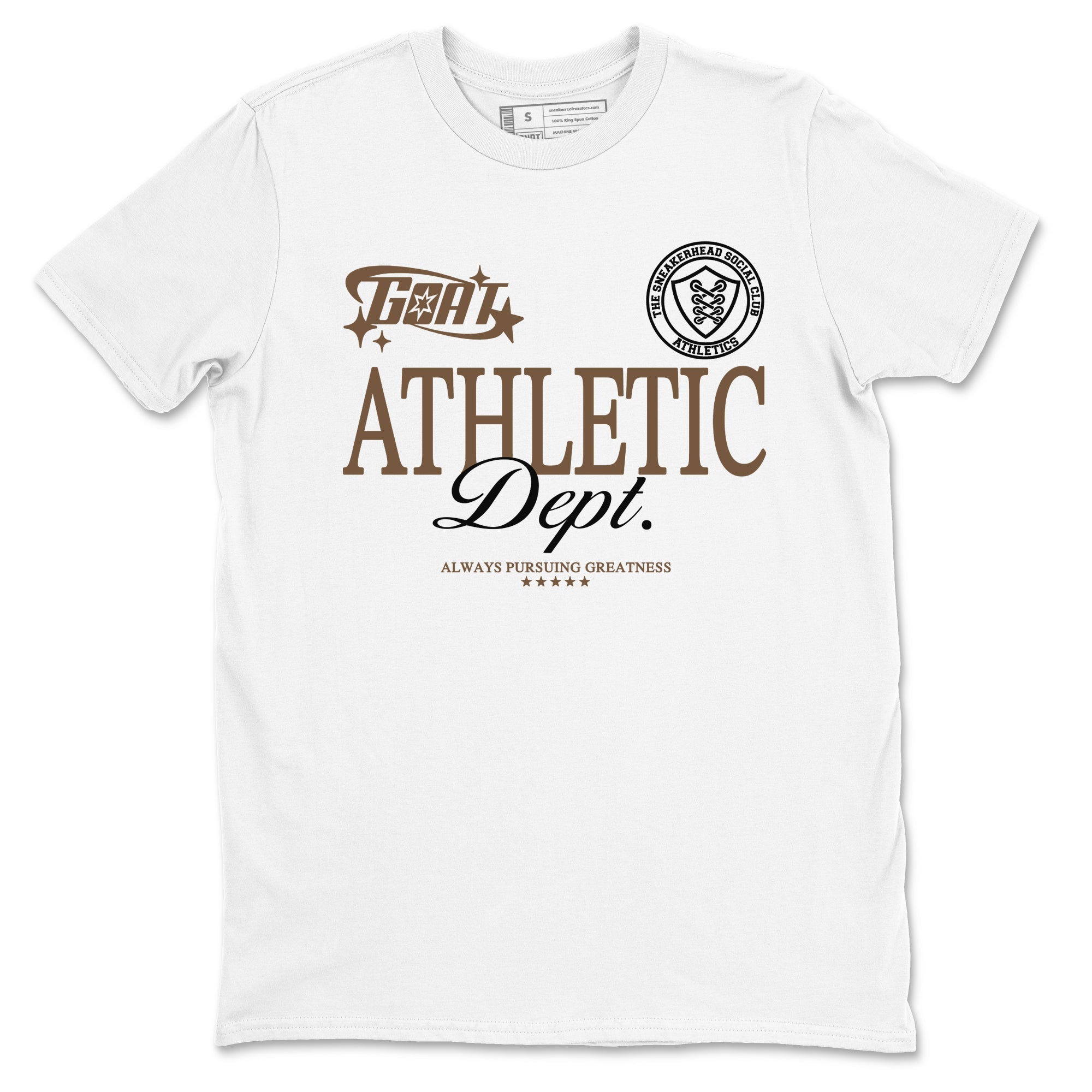 Goat Athletic Dept snkmatch Tees - Jordan Jumpman Jack Travis Scott Dark Mocha