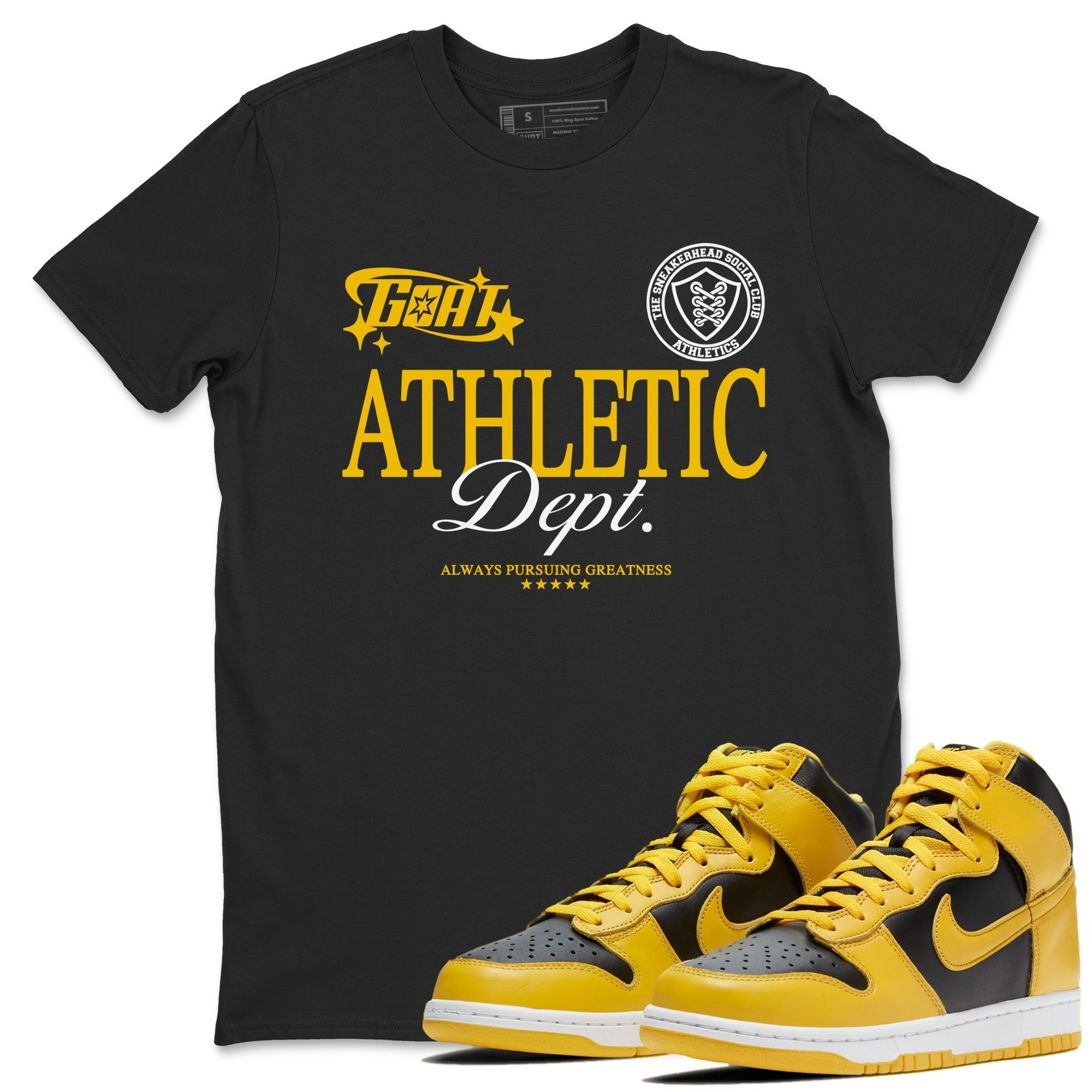 Goat Athletic Dept snkmatch Tees - Dunk High Pollen