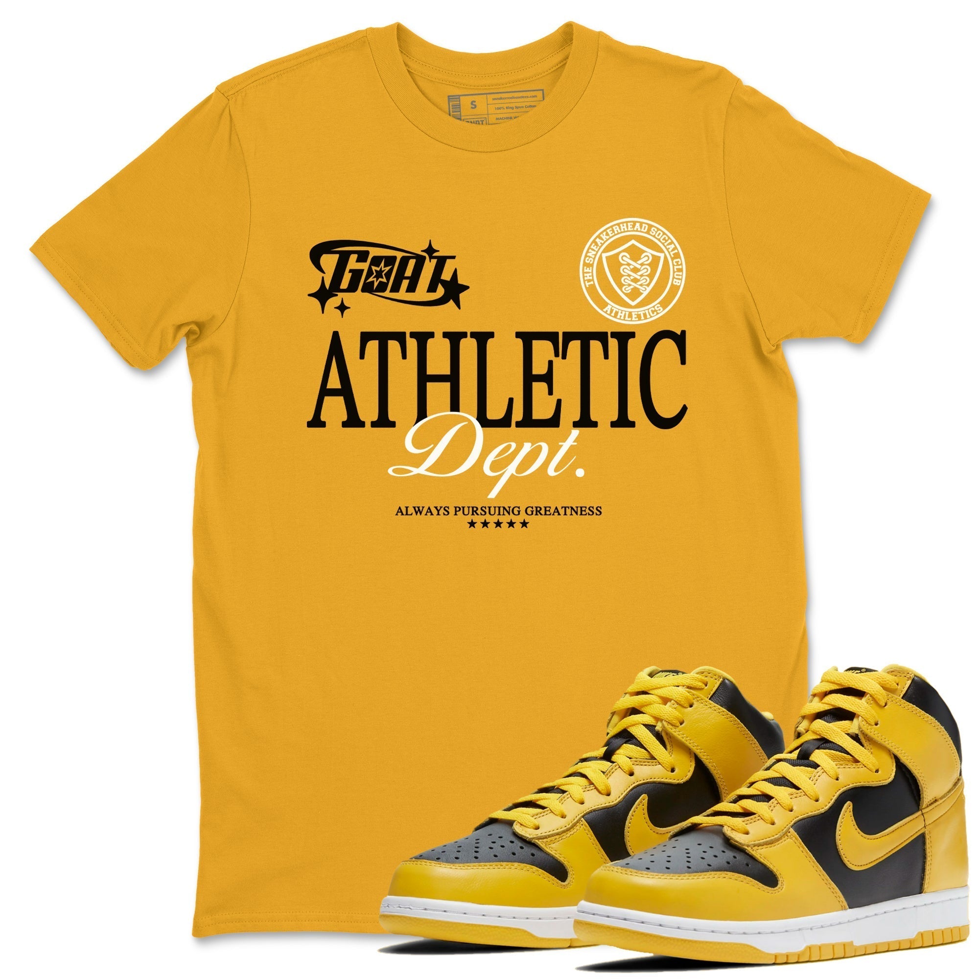 Goat Athletic Dept snkmatch Tees - Dunk High Pollen
