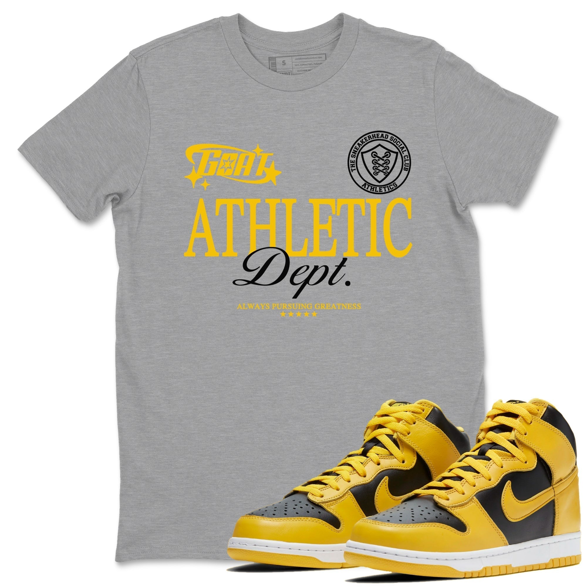 Goat Athletic Dept snkmatch Tees - Dunk High Pollen