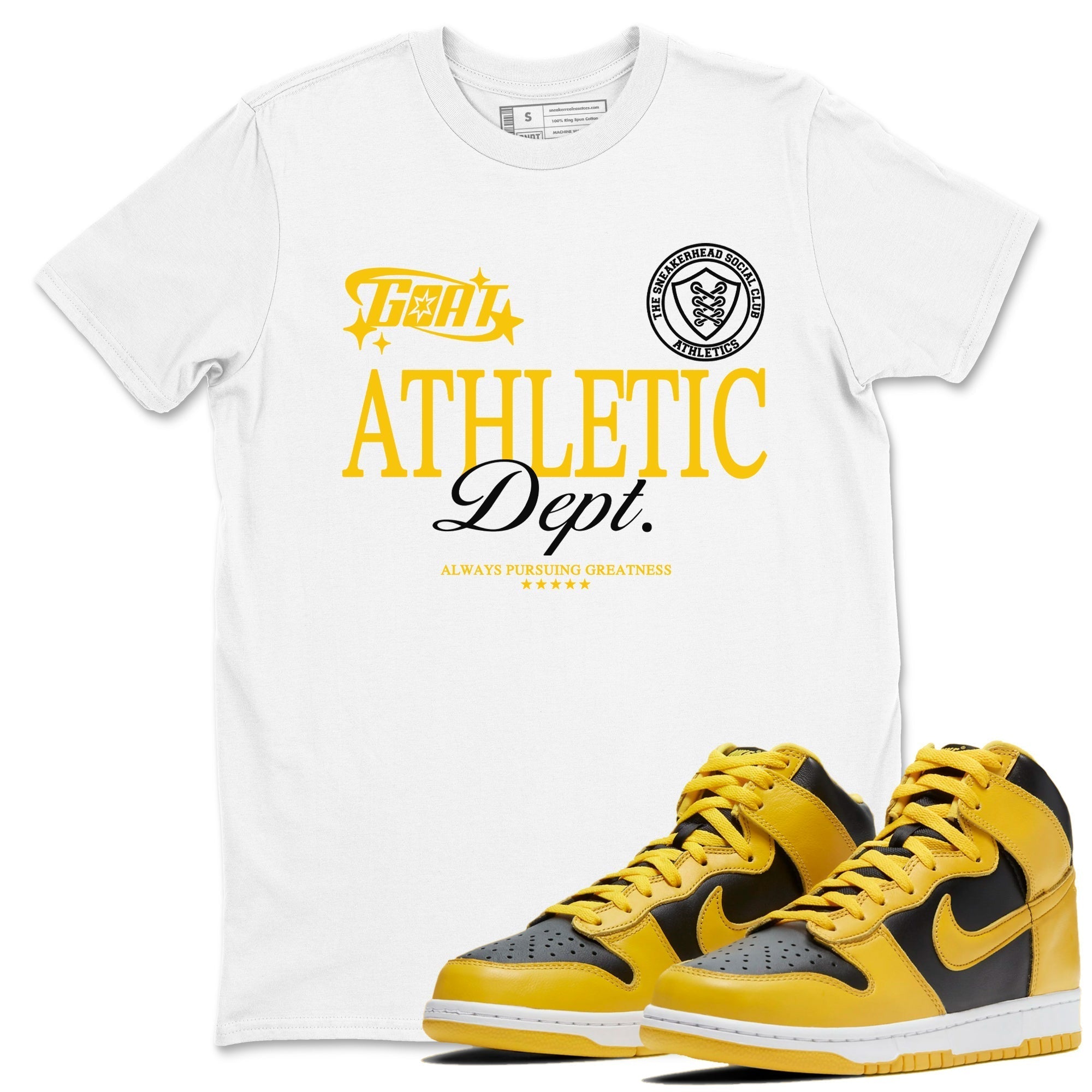 Goat Athletic Dept snkmatch Tees - Dunk High Pollen