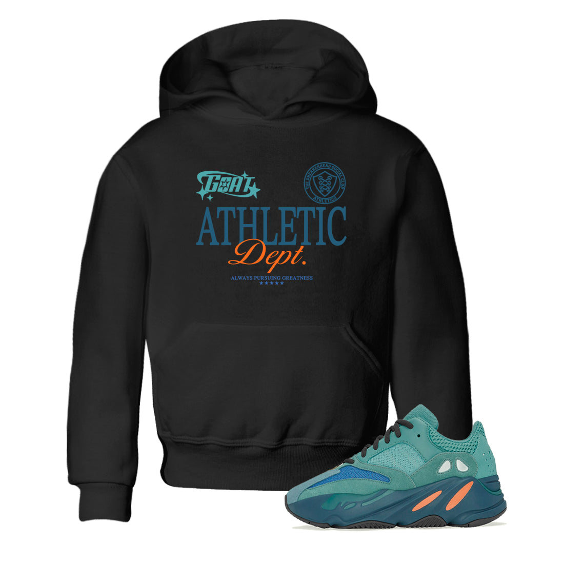 Goat Athletic Dept snkmatch Tees Kids - Yeezy 700 Faded Azure