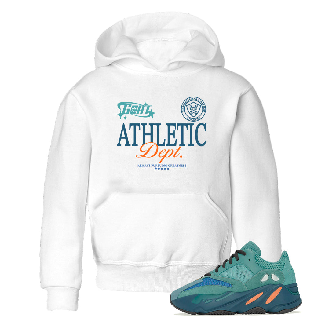 Goat Athletic Dept snkmatch Tees Kids - Yeezy 700 Faded Azure