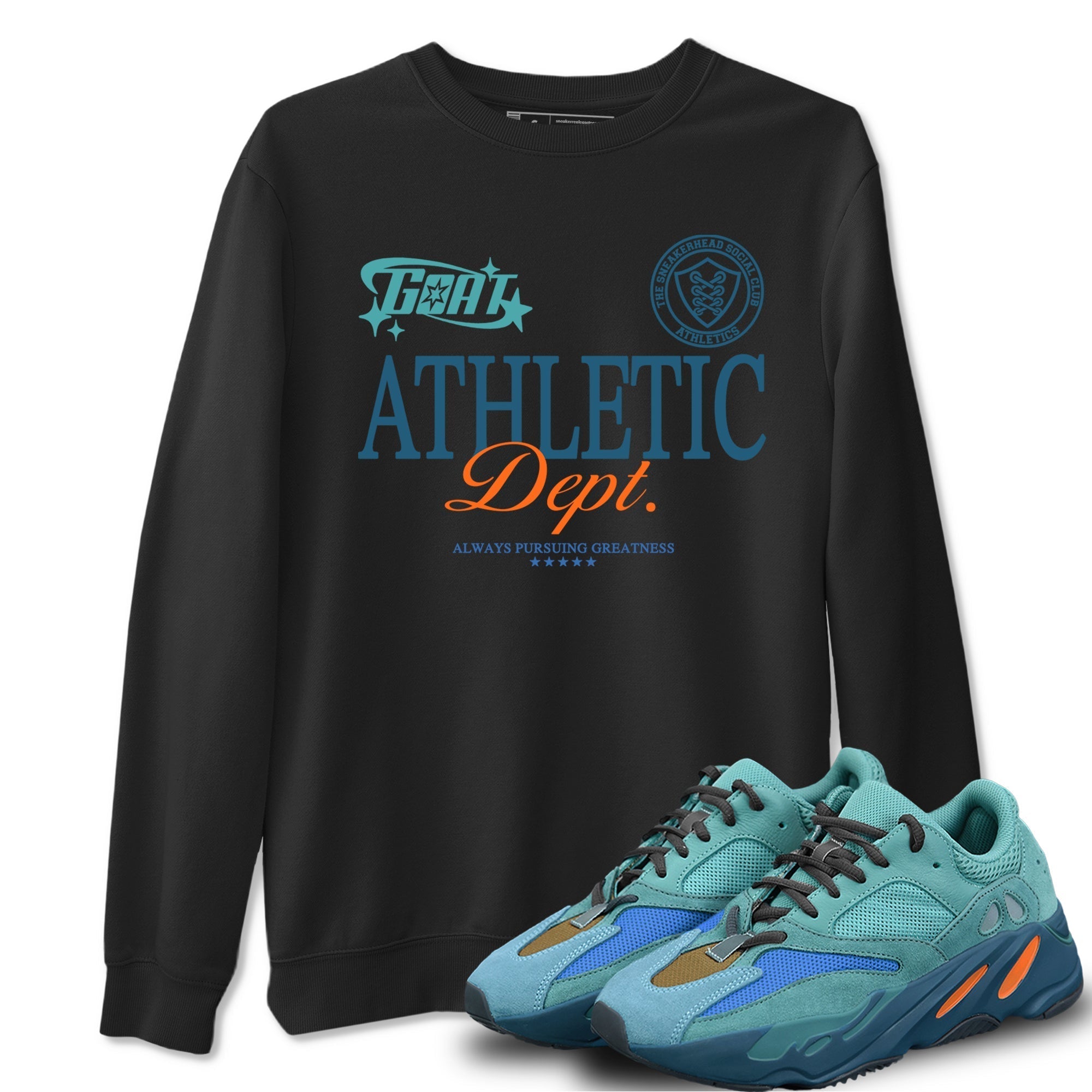 Goat Athletic Dept snkmatch Tees - Yeezy 700 Faded Azure