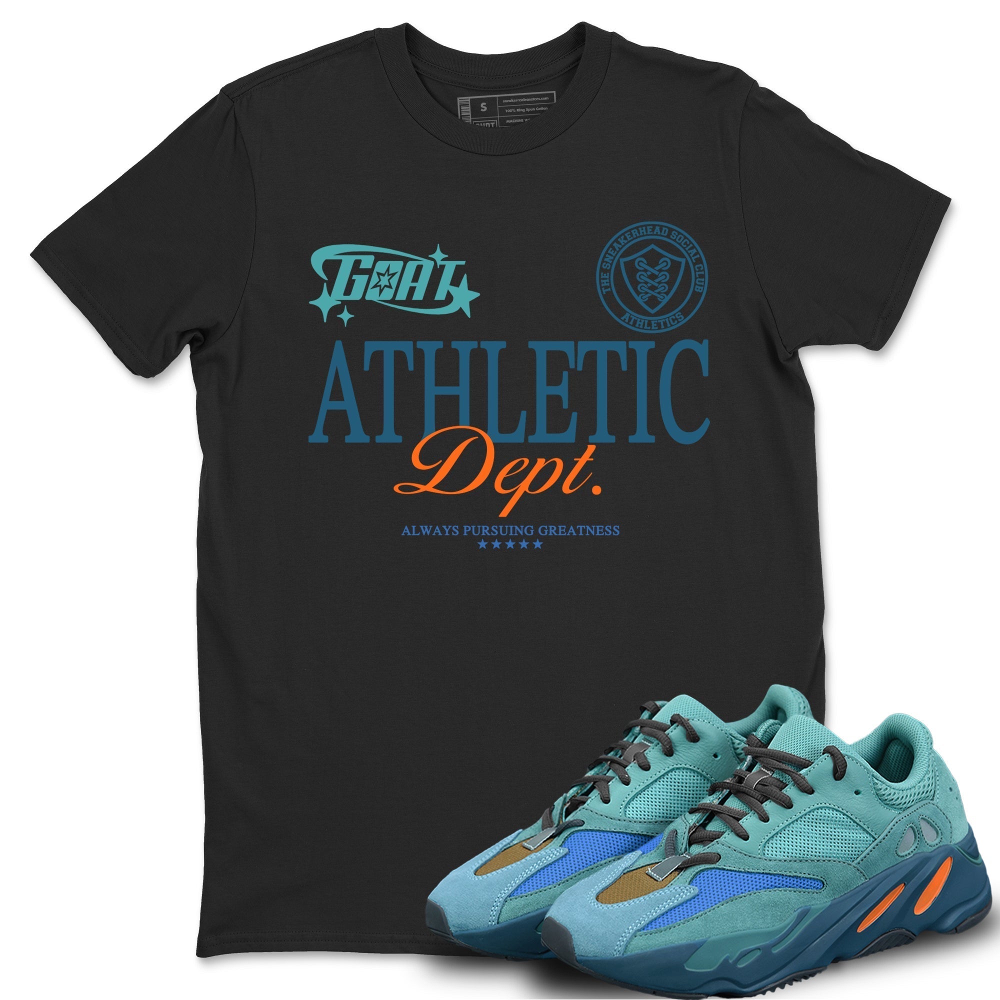Goat Athletic Dept snkmatch Tees - Yeezy 700 Faded Azure