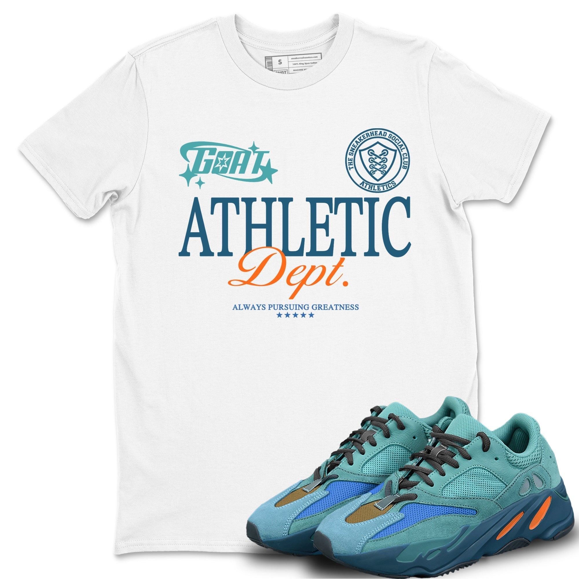 Goat Athletic Dept snkmatch Tees - Yeezy 700 Faded Azure