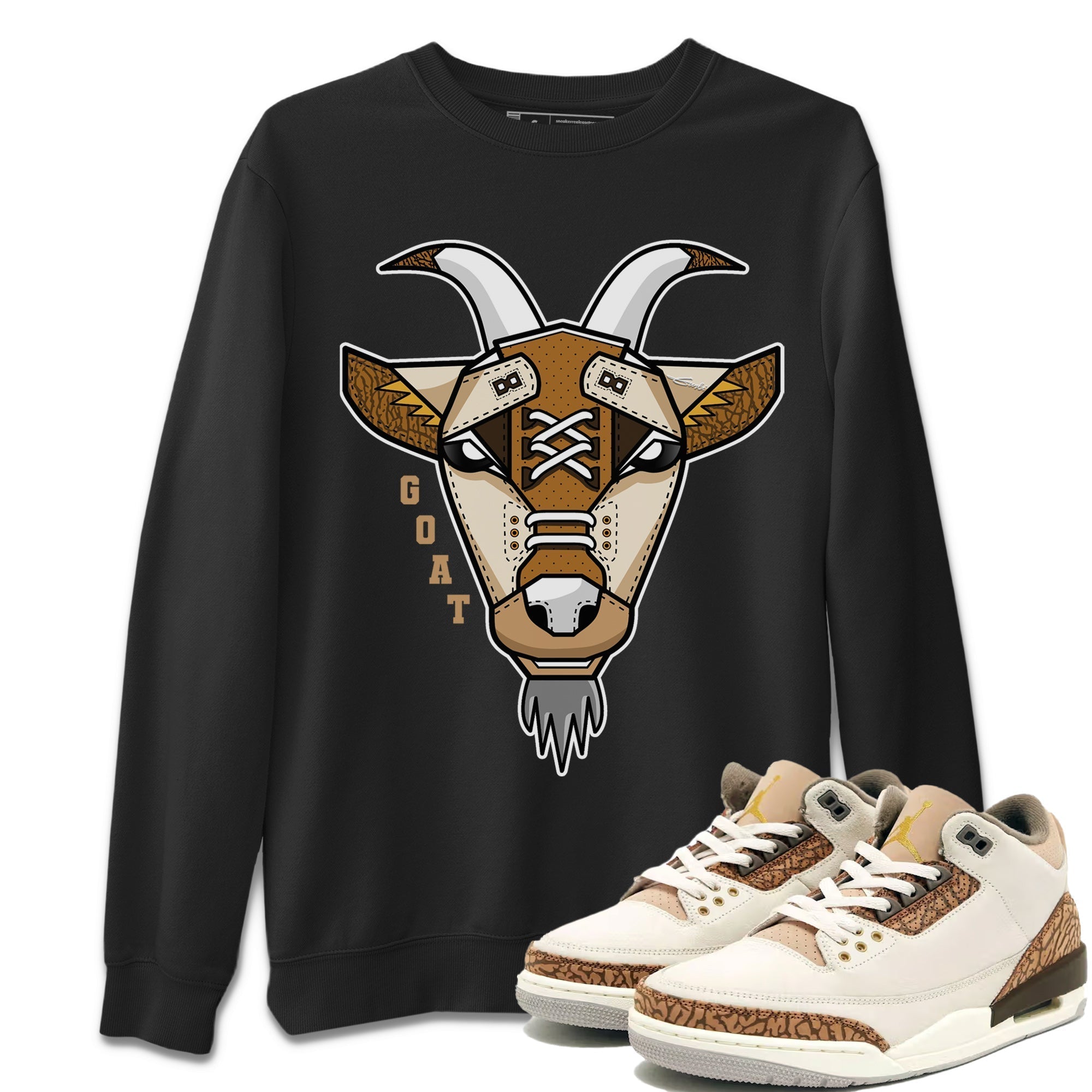 Goat Face Unisex Tops - Air Jordan 3 Palomino