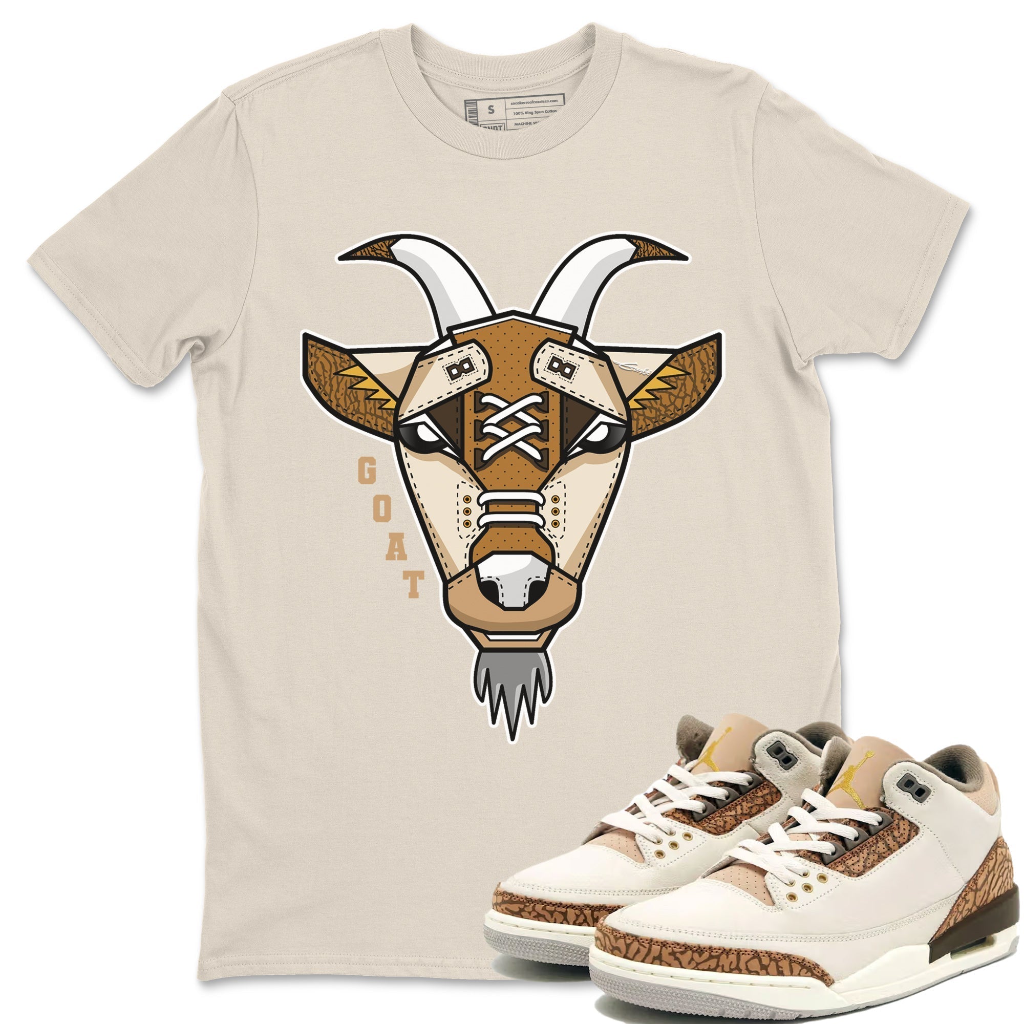 Goat Face Unisex Tops - Air Jordan 3 Palomino