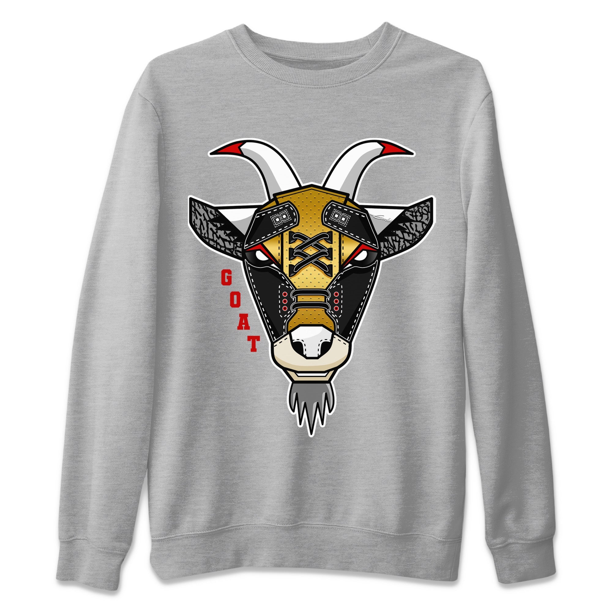 Goat Face Unisex Tops - Air Jordan 3 Black Gold