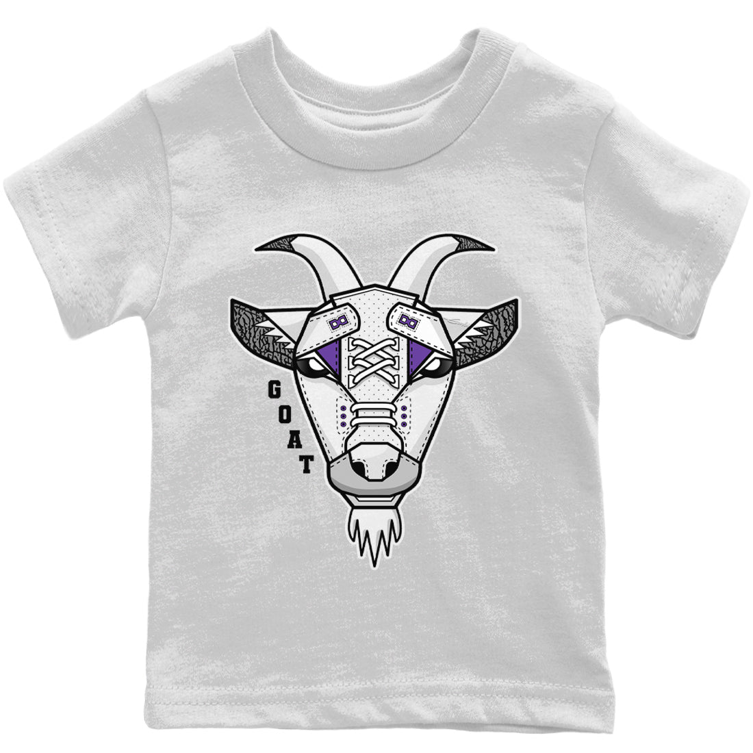Goat Face Kids Tops - Air Jordan 3 Dark Iris