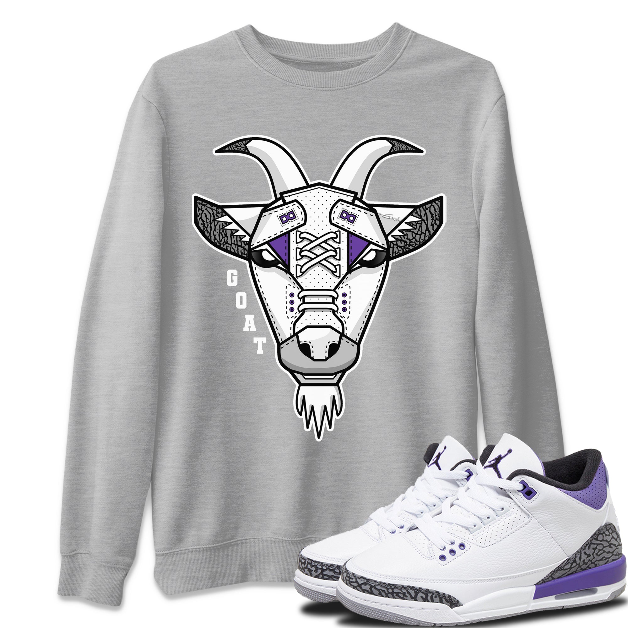 Goat Face Unisex Tops - Air Jordan 3 Dark Iris