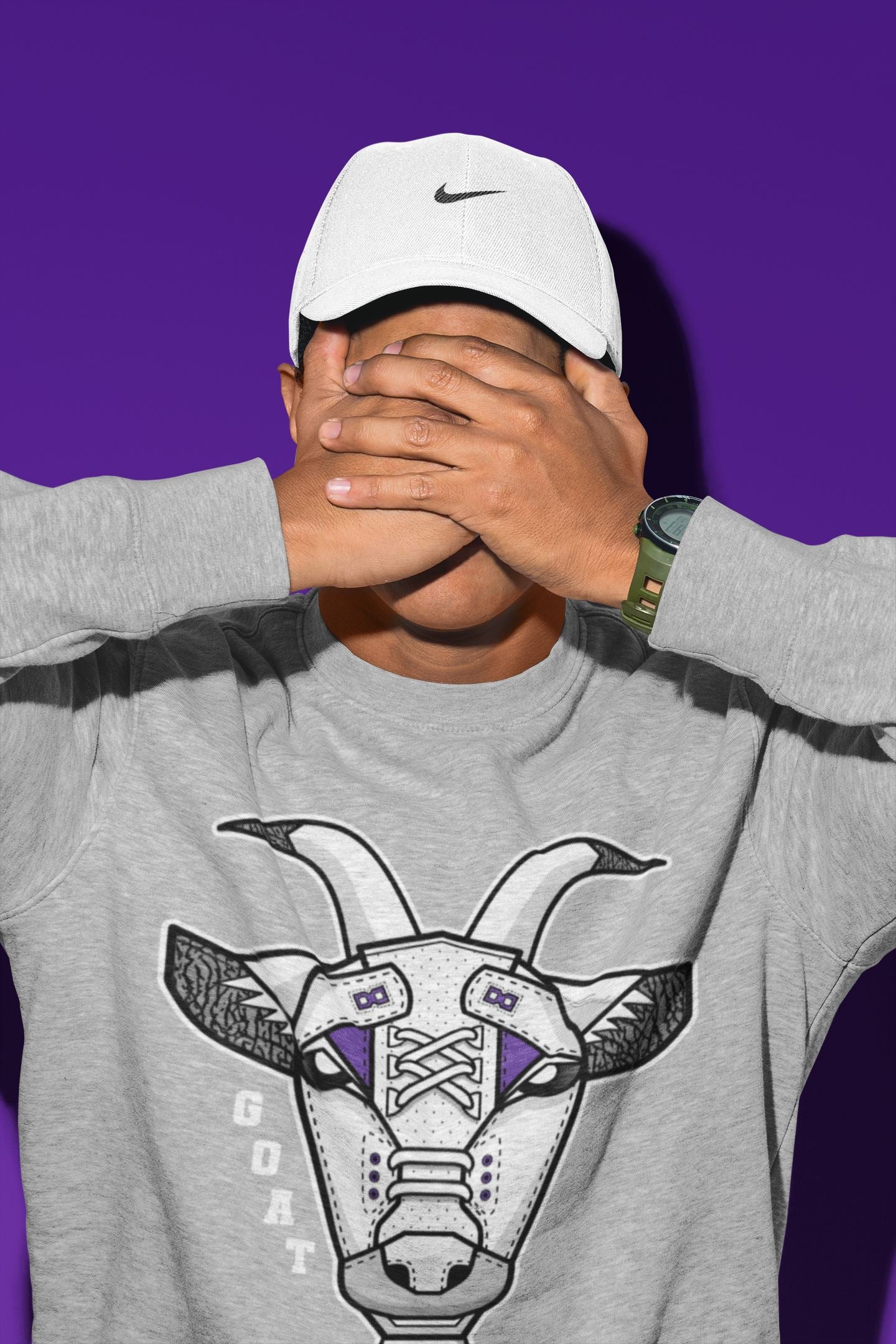 Goat Face Unisex Tops - Air Jordan 3 Dark Iris