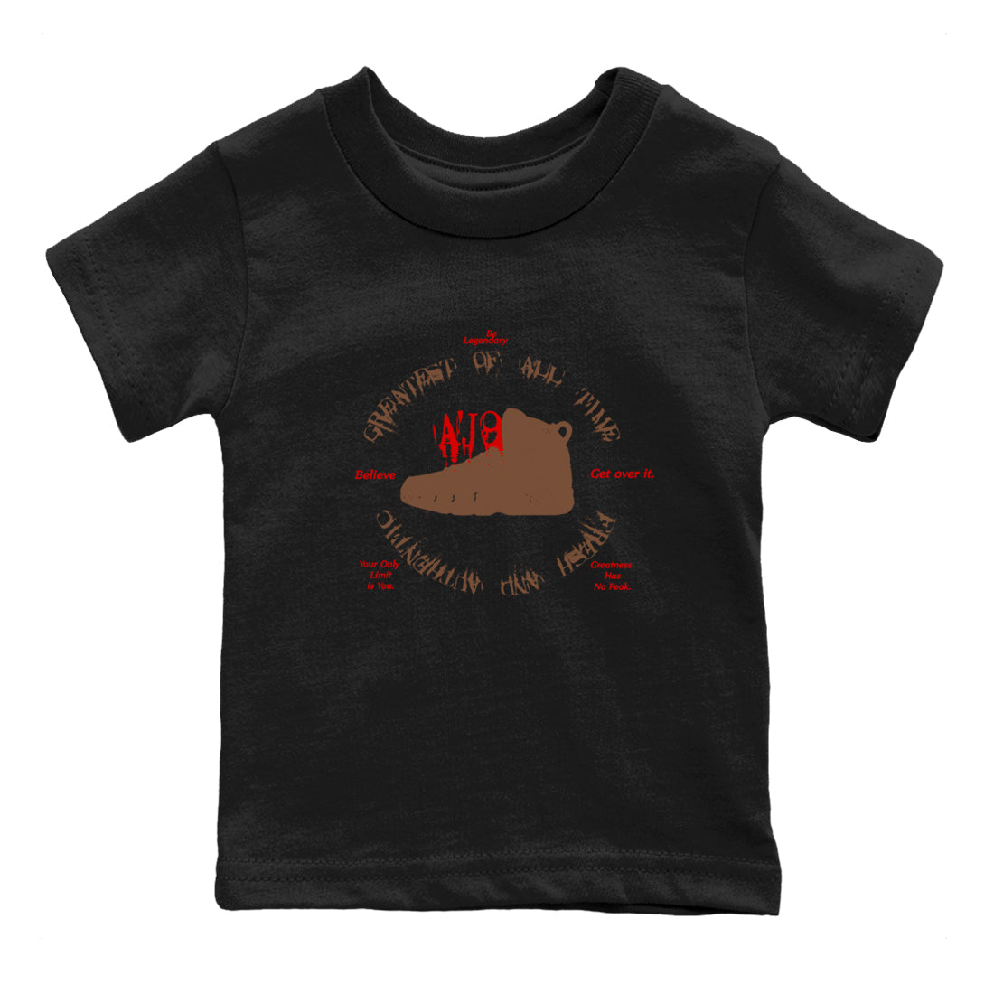 Goat Kick snkmatch Tees Kids - Air Jordan 9 Olive