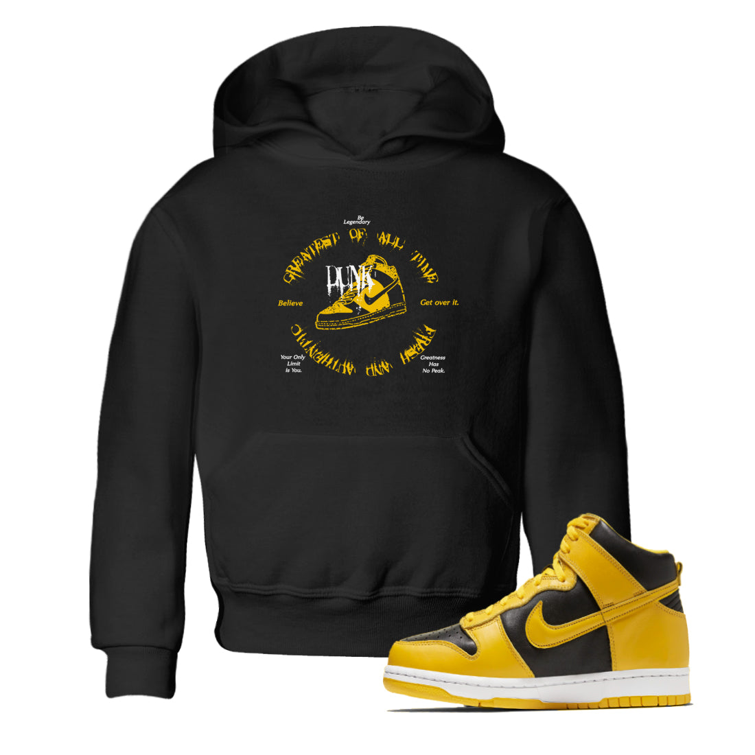 Goat Kick snkmatch Tees Kids - Dunk High Pollen