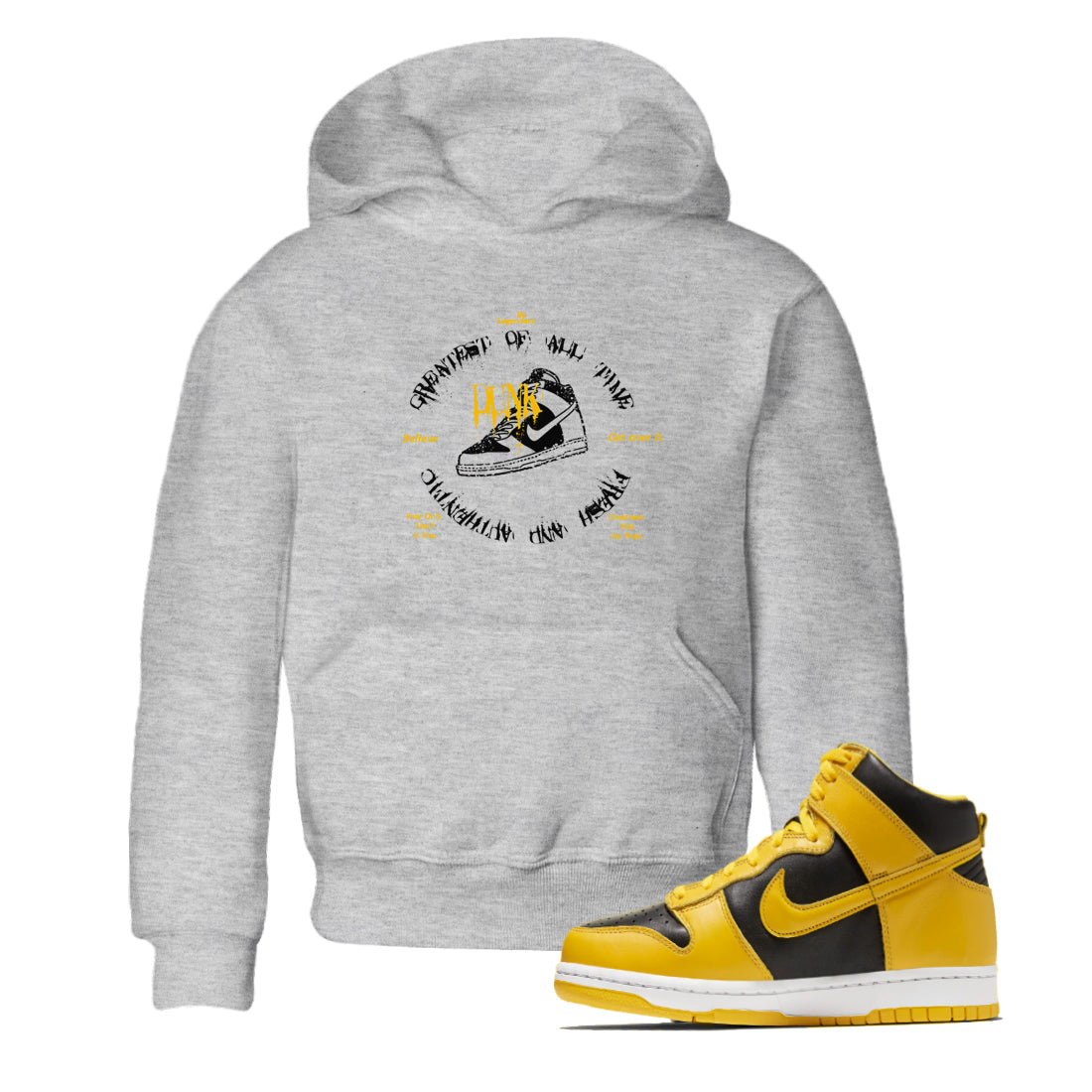 Goat Kick snkmatch Tees Kids - Dunk High Pollen