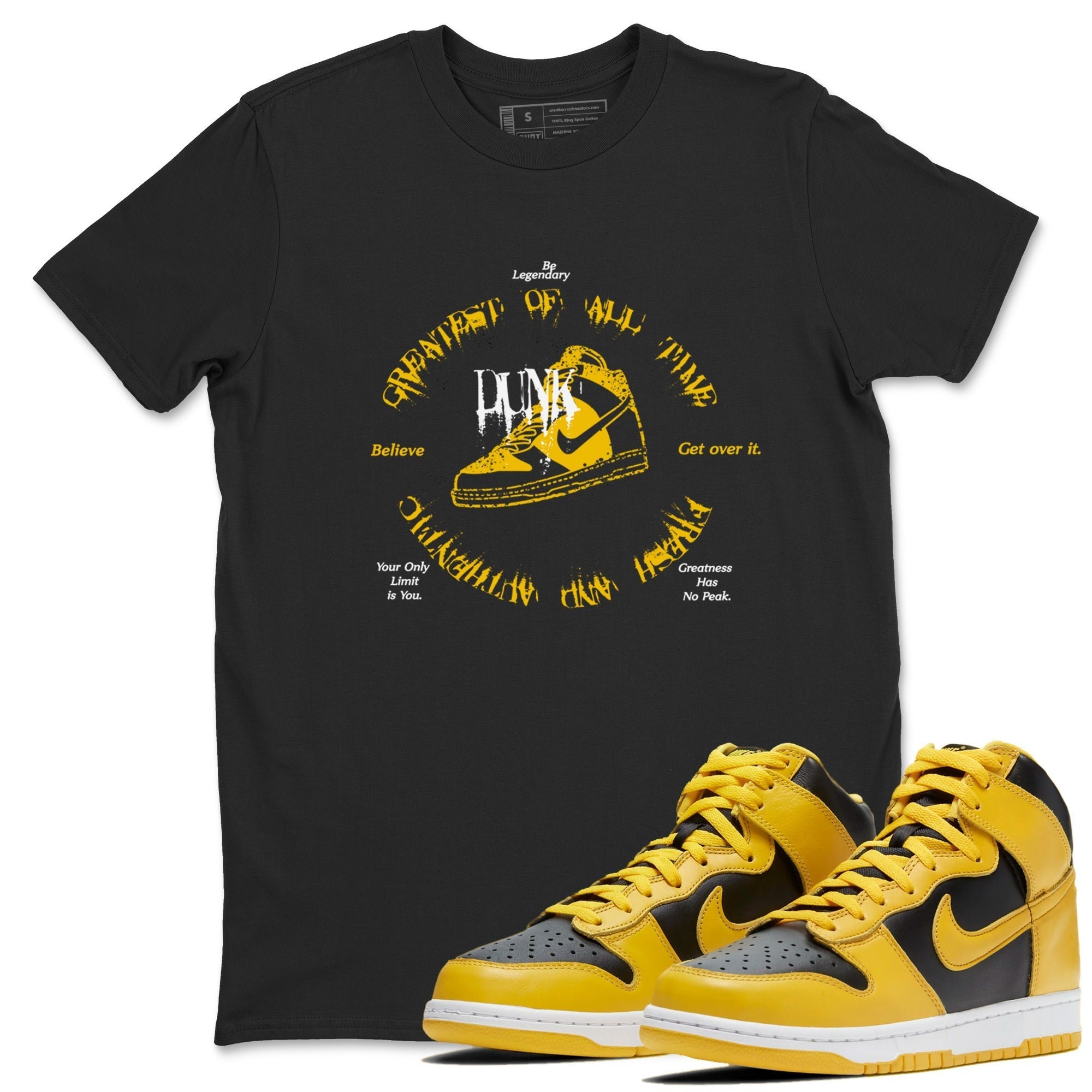 Goat Kick snkmatch Tees - Dunk High Pollen
