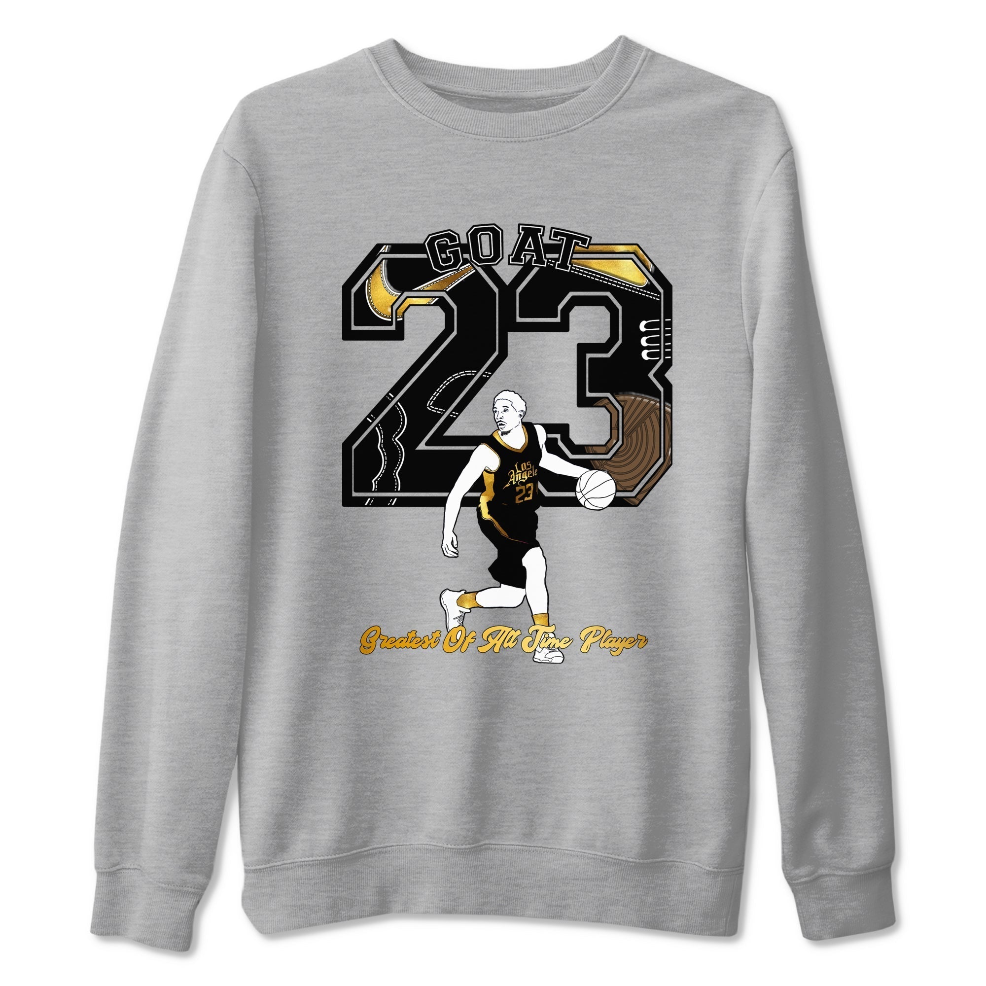 Goat Player snkmatch Tees - Air Jordan 1 Black Metallic Gold