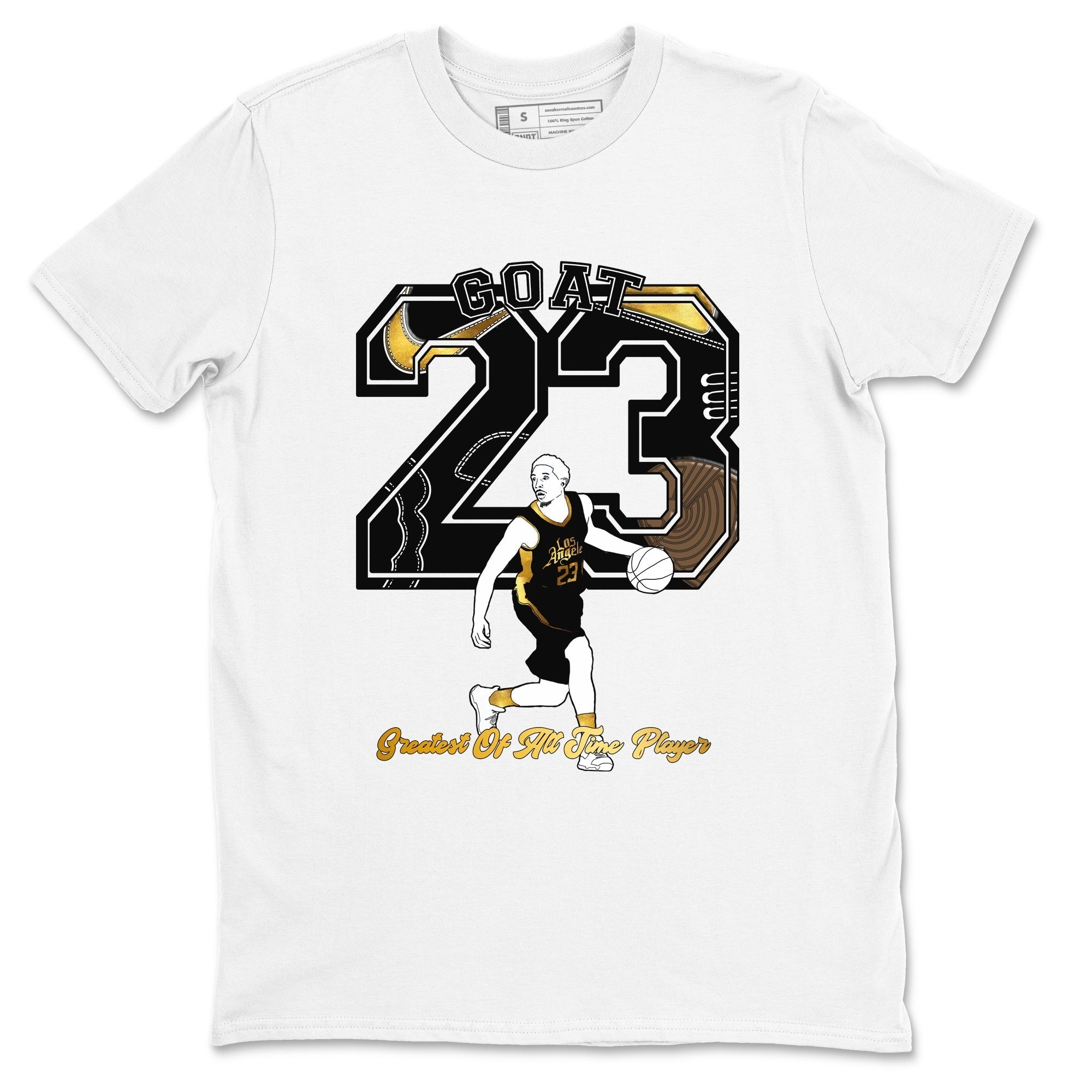 Goat Player snkmatch Tees - Air Jordan 1 Black Metallic Gold