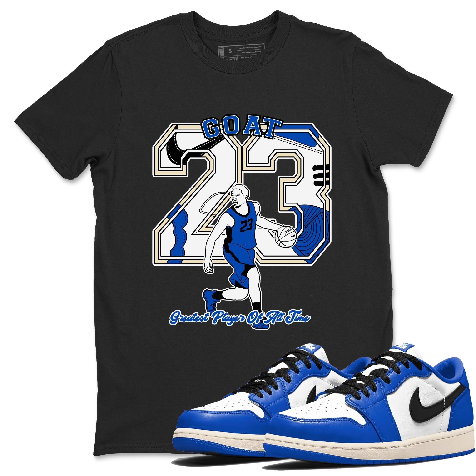 Goat Player snkmatch Tees - Air Jordan 1 Game Royal