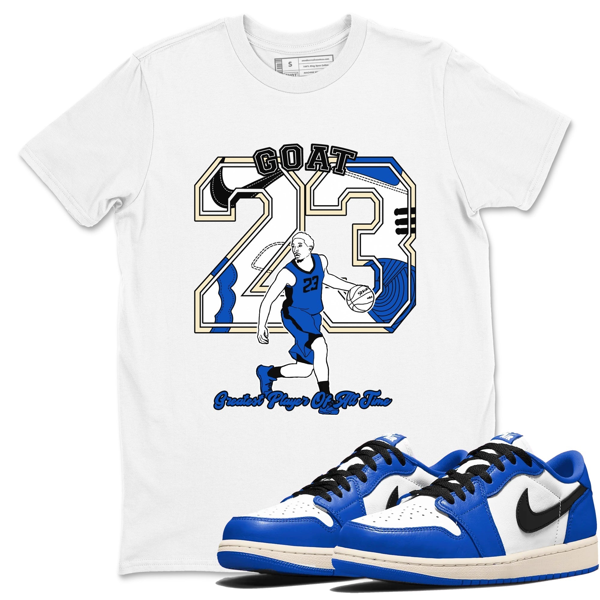 Goat Player snkmatch Tees - Air Jordan 1 Game Royal