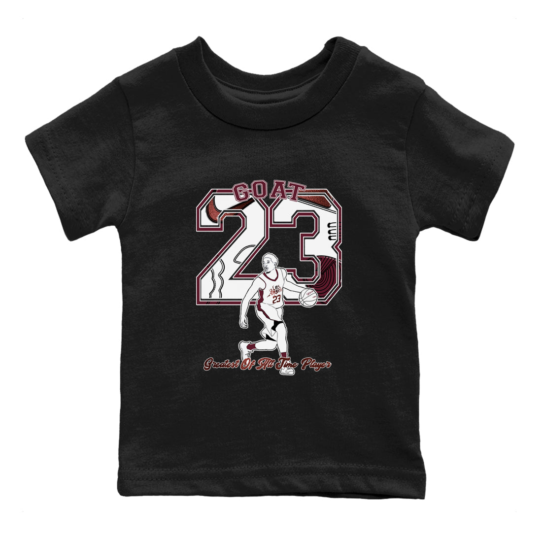 Goat Player snkmatch Tees Kids - Air Jordan 1 Metallic Burgundy