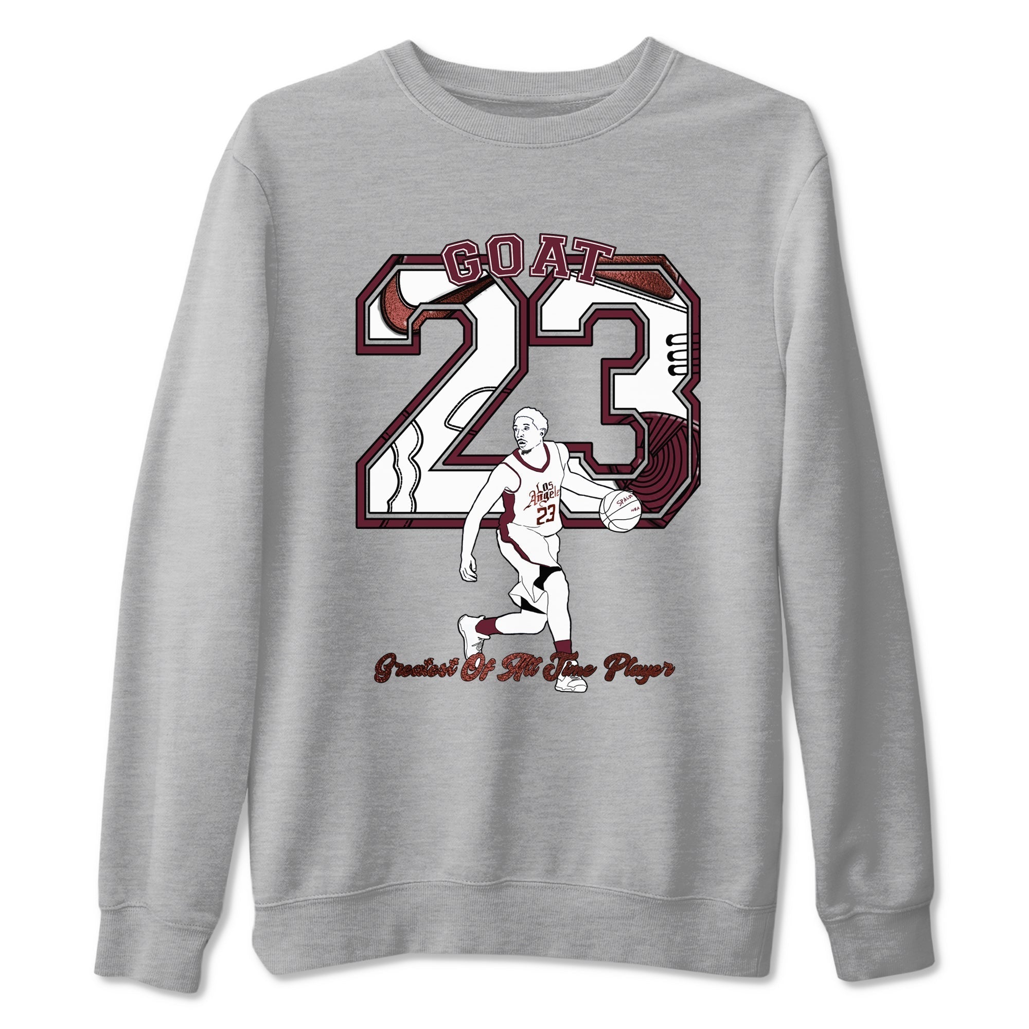Goat Player snkmatch Tees - Air Jordan 1 Metallic Burgundy