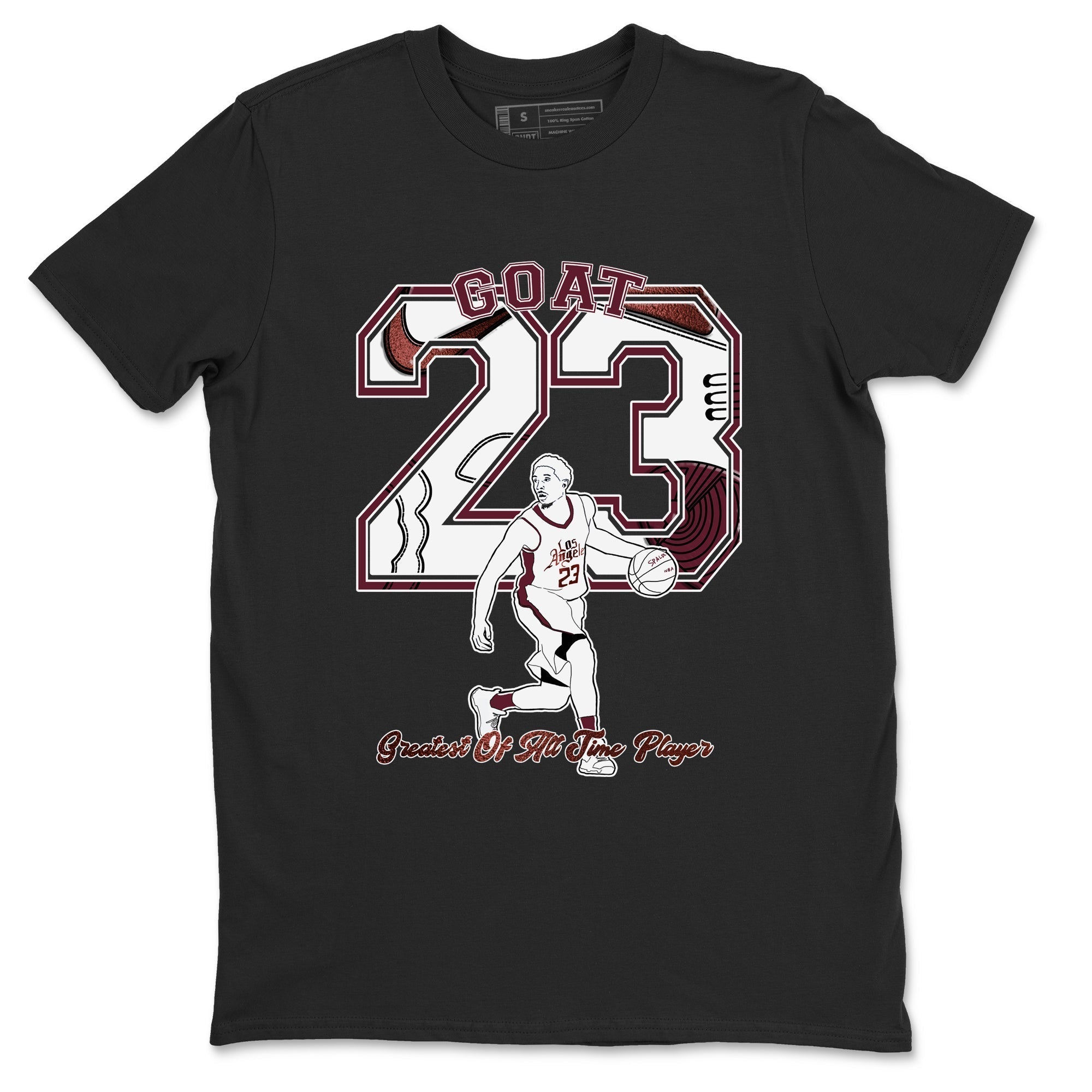 Goat Player snkmatch Tees - Air Jordan 1 Metallic Burgundy