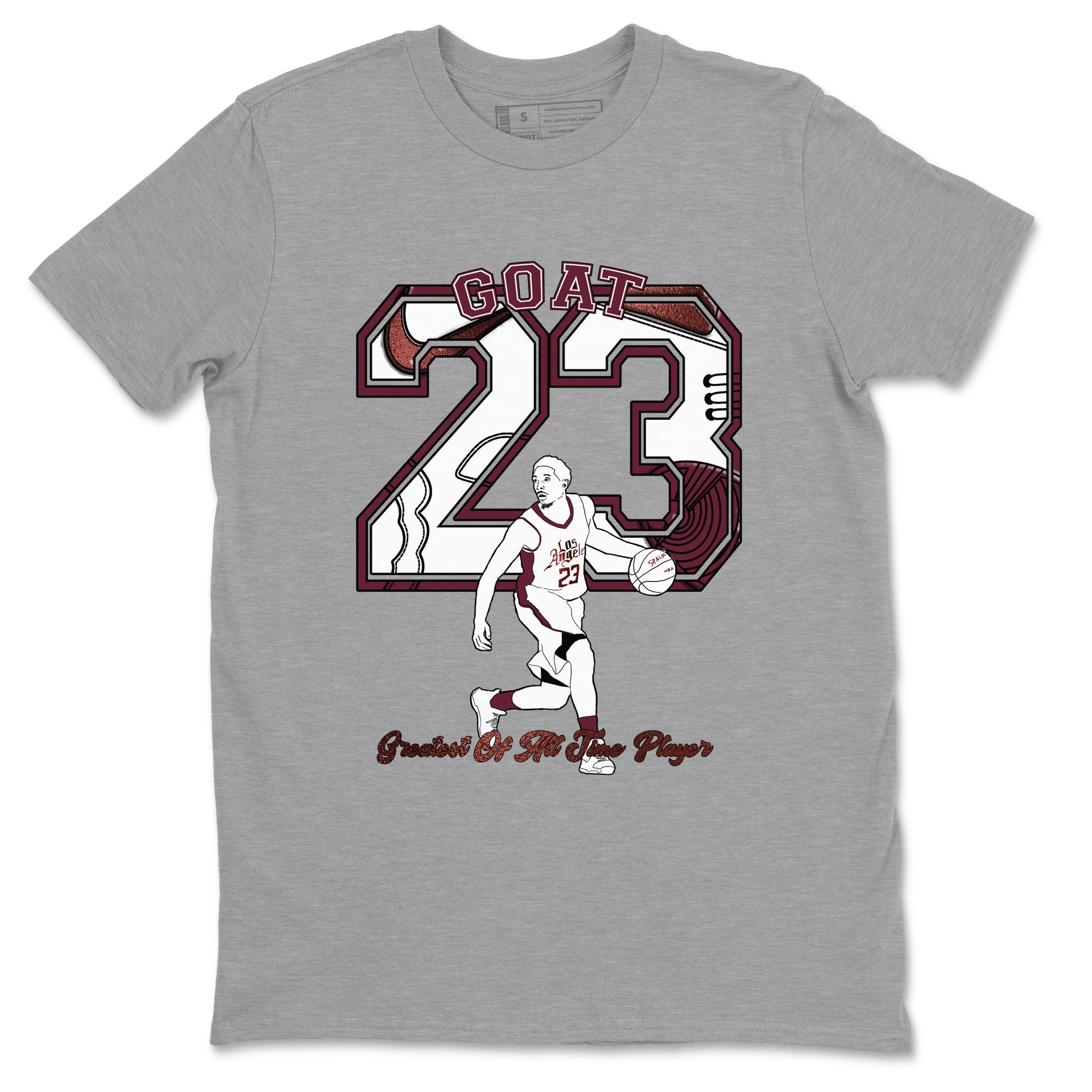 Goat Player snkmatch Tees - Air Jordan 1 Metallic Burgundy