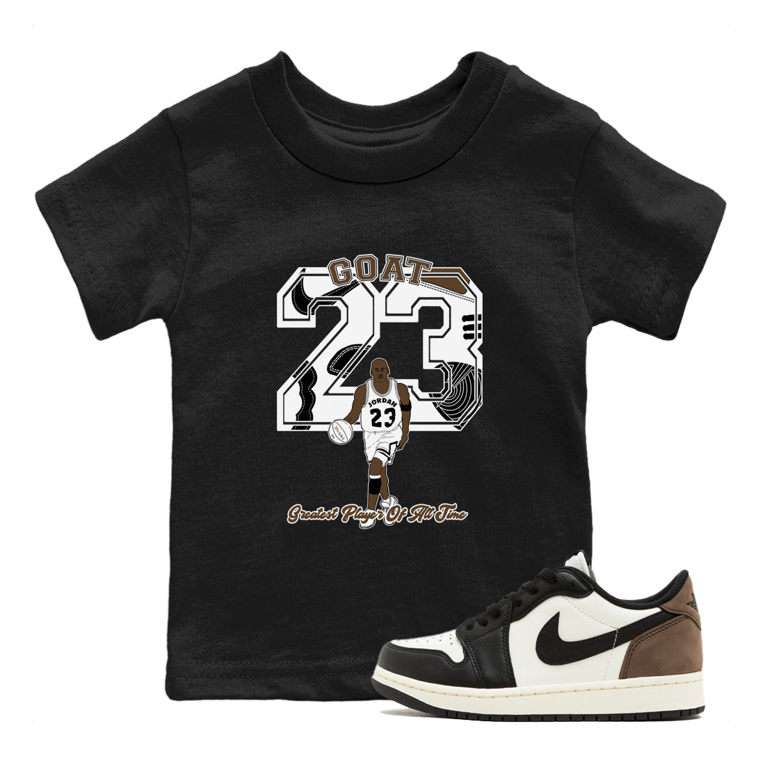 Goat Player snkmatch Tees Kids - Air Jordan 1 Mocha