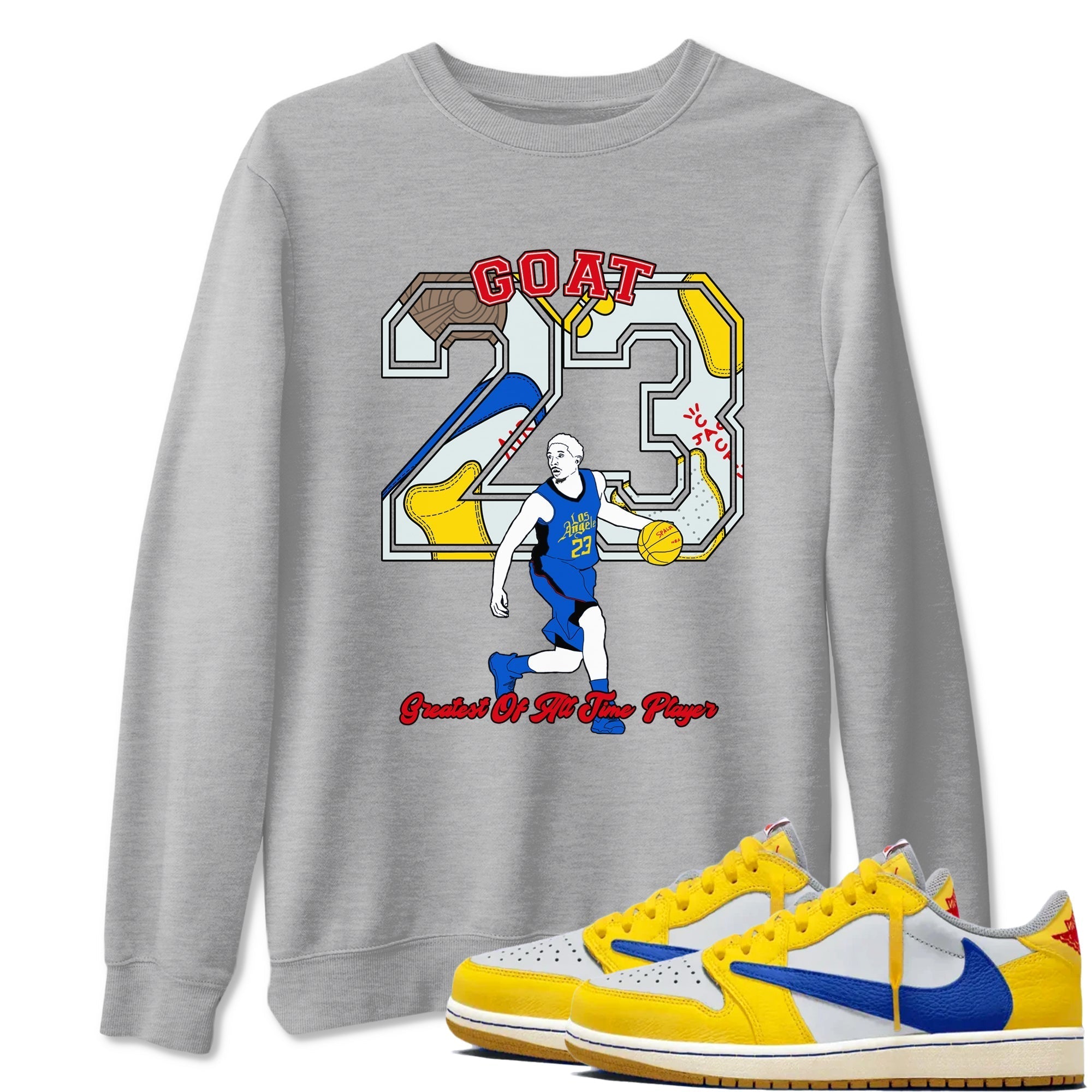 Goat Player snkmatch Tees - Air Jordan 1 Travis Scott Canary