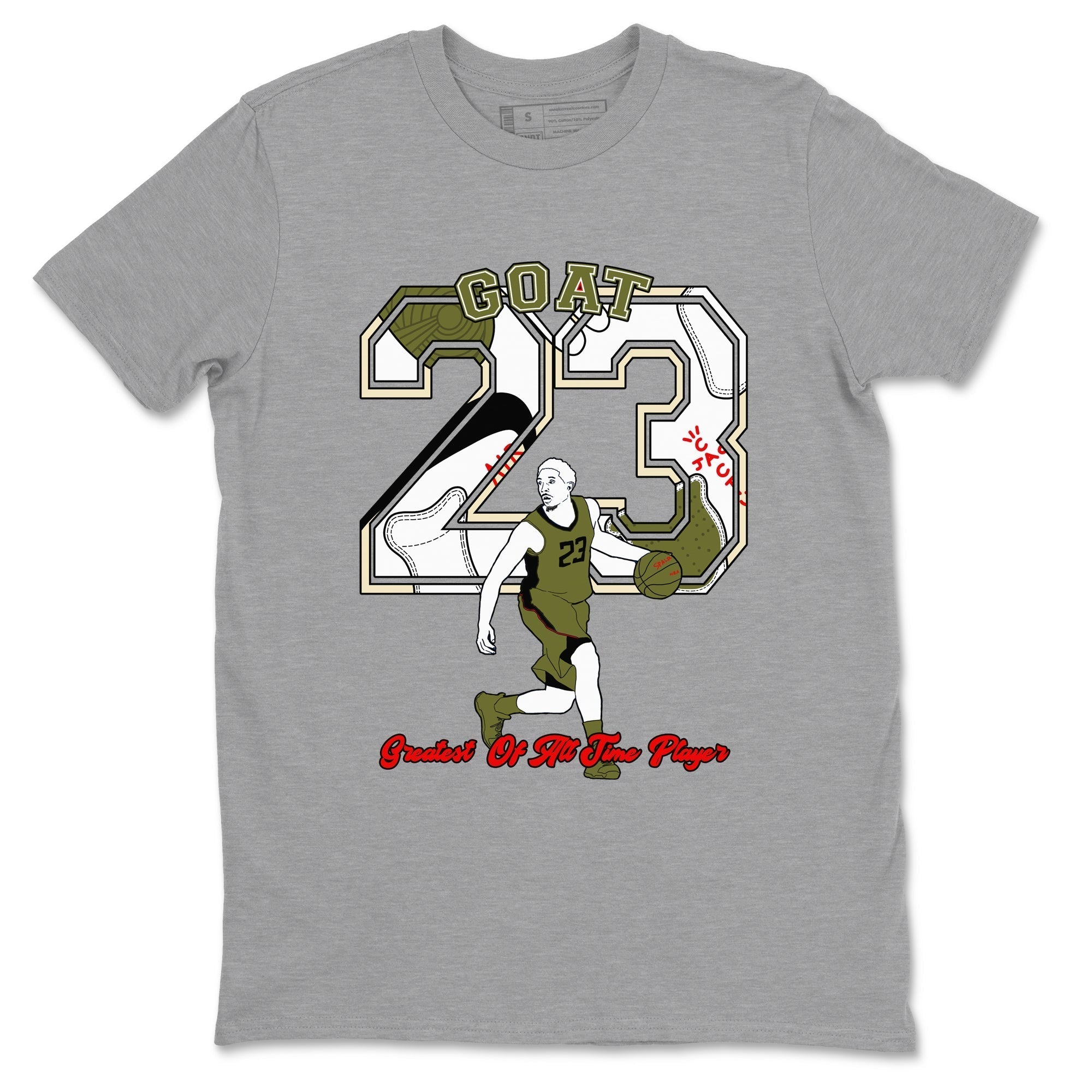 Goat Player snkmatch Tees - Air Jordan 1 Travis Scott Medium Olive